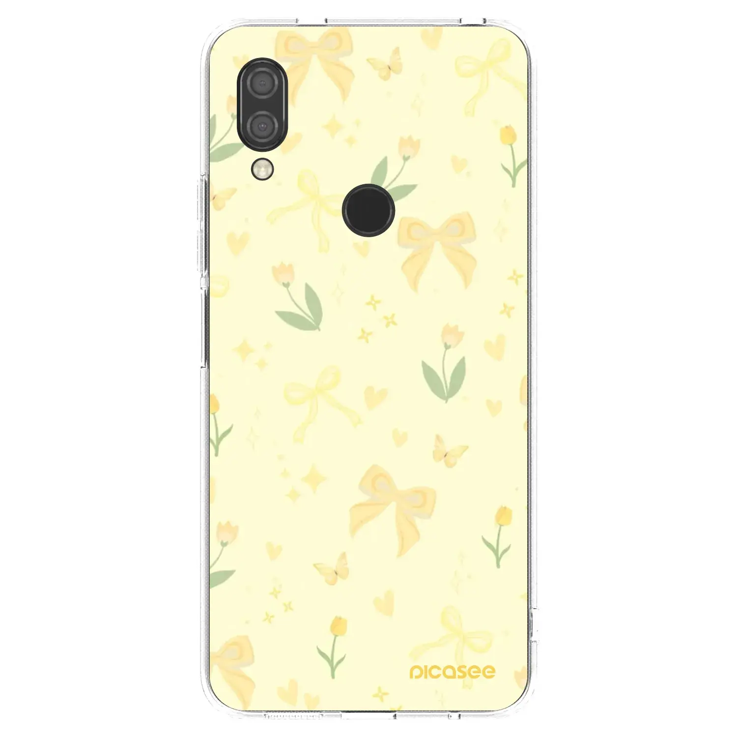 Silikonový průhledný obal pro Xiaomi Redmi 7 - Honey Blossom