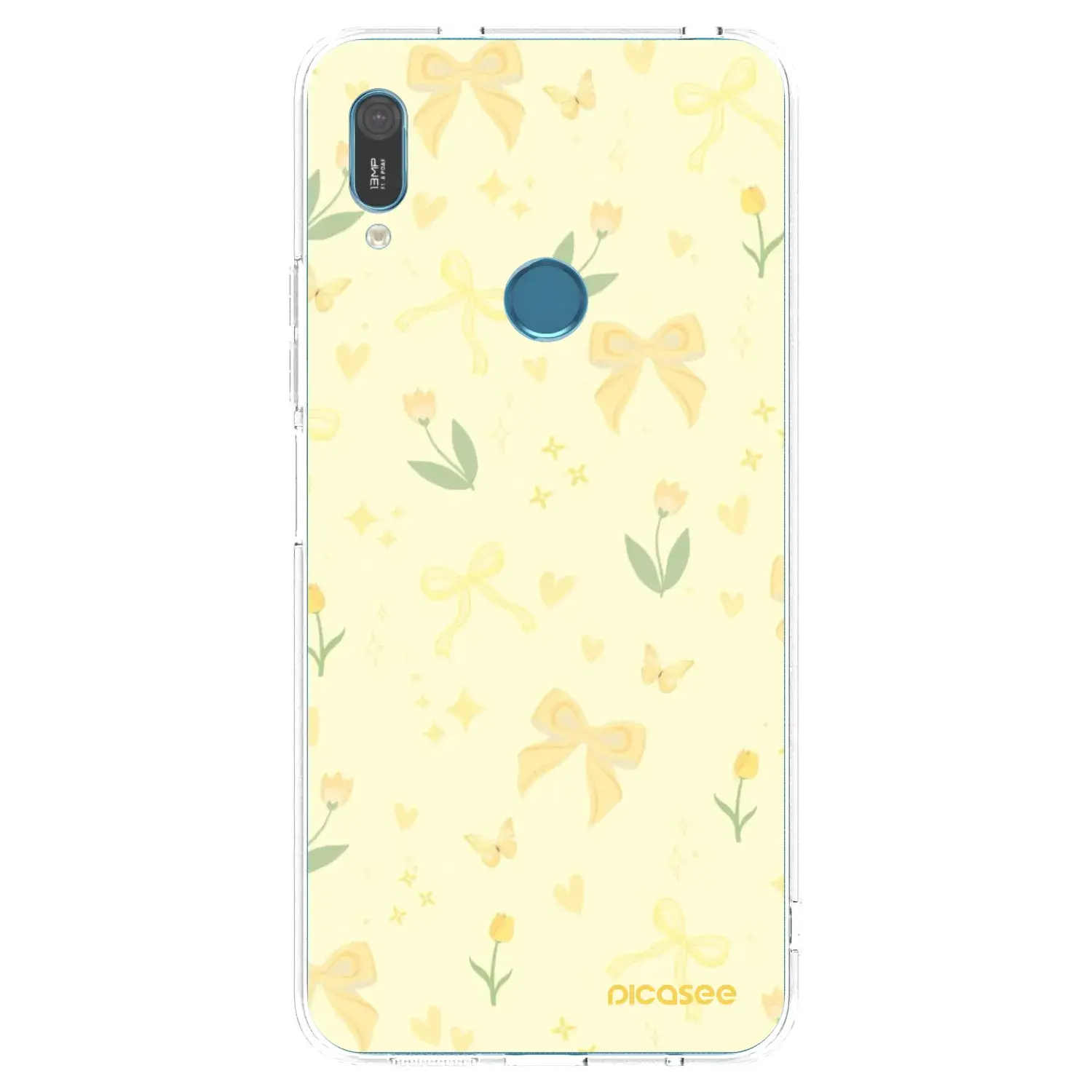 Silikonový průhledný obal pro Huawei Y6 2019 - Honey Blossom