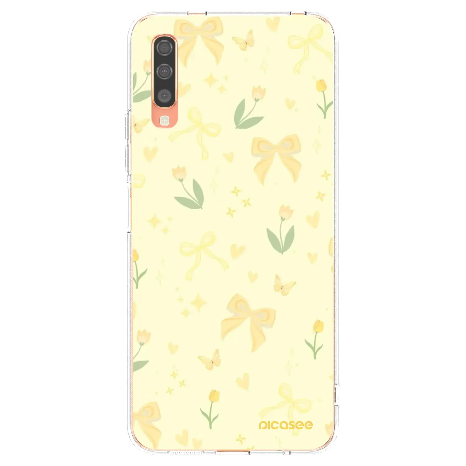 Silikonový průhledný obal pro Samsung Galaxy A70 A705F - Honey Blossom