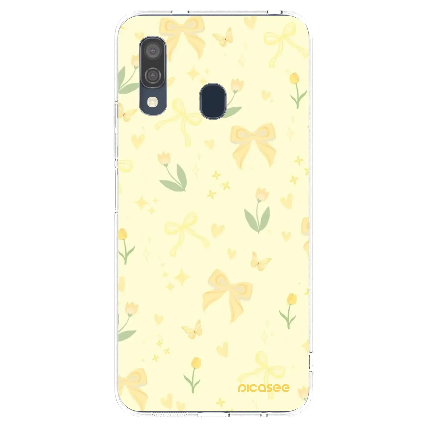 Silikonový průhledný obal pro Samsung Galaxy A40 A405F - Honey Blossom