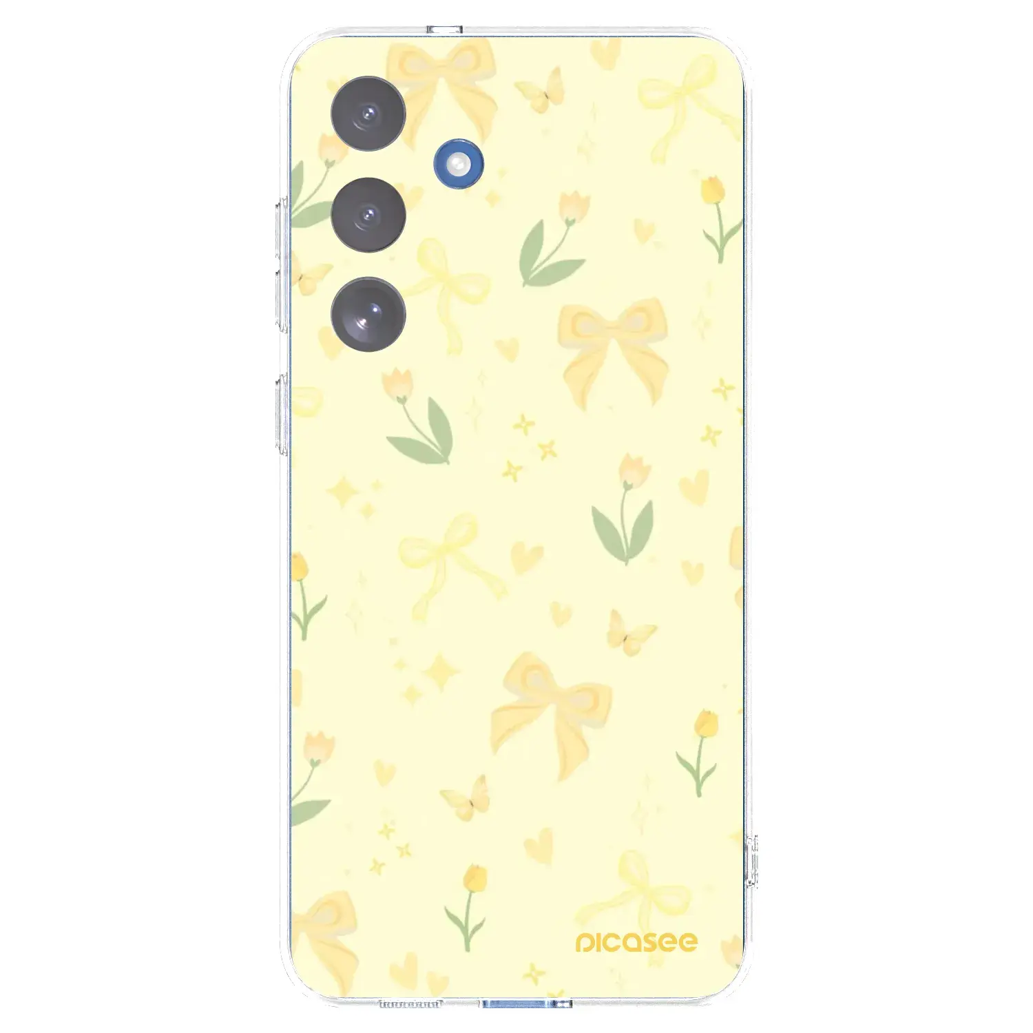 Silikonový průhledný obal pro Samsung Galaxy S25 FE 5G - Honey Blossom