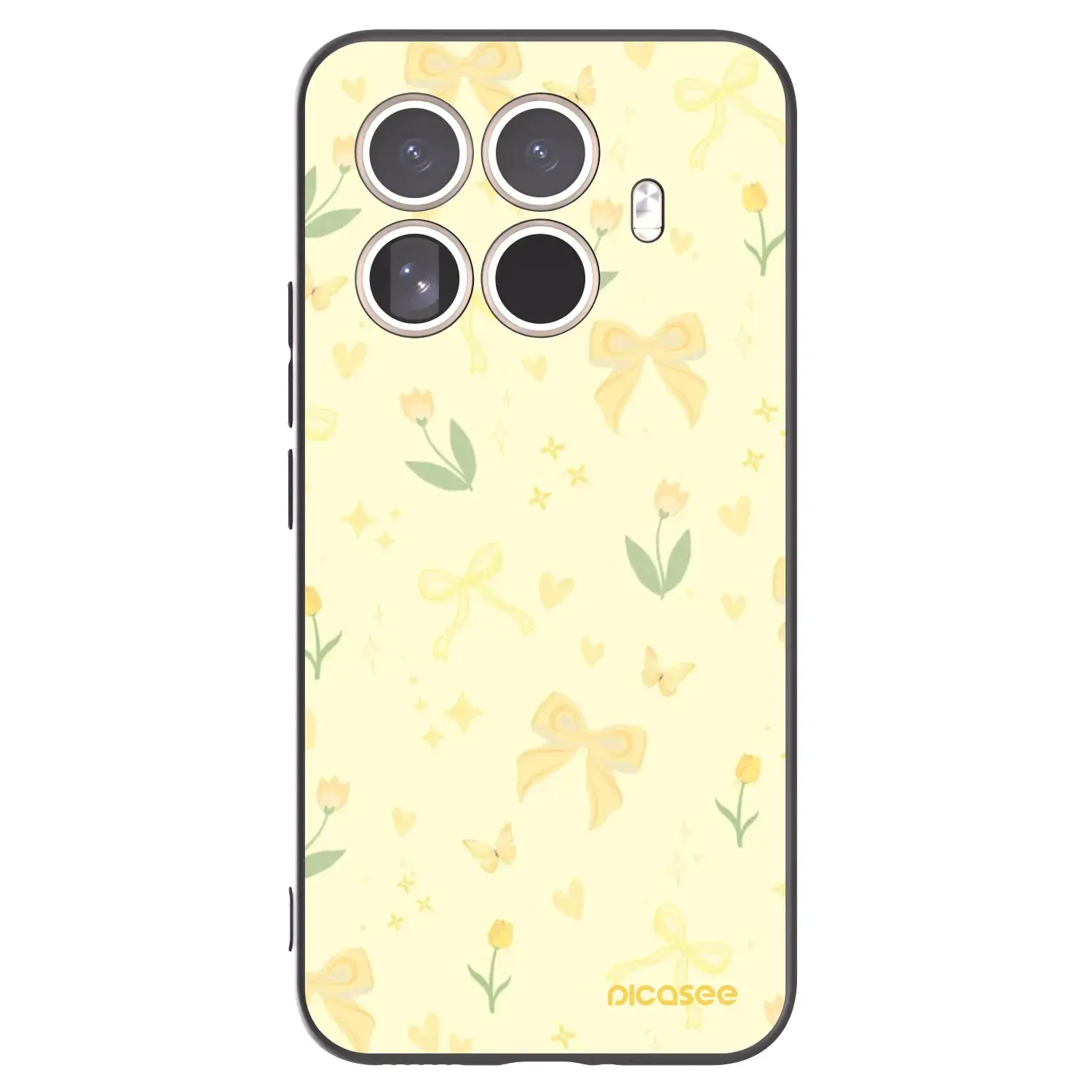 Silikonový černý obal pro Xiaomi 15T Pro - Honey Blossom