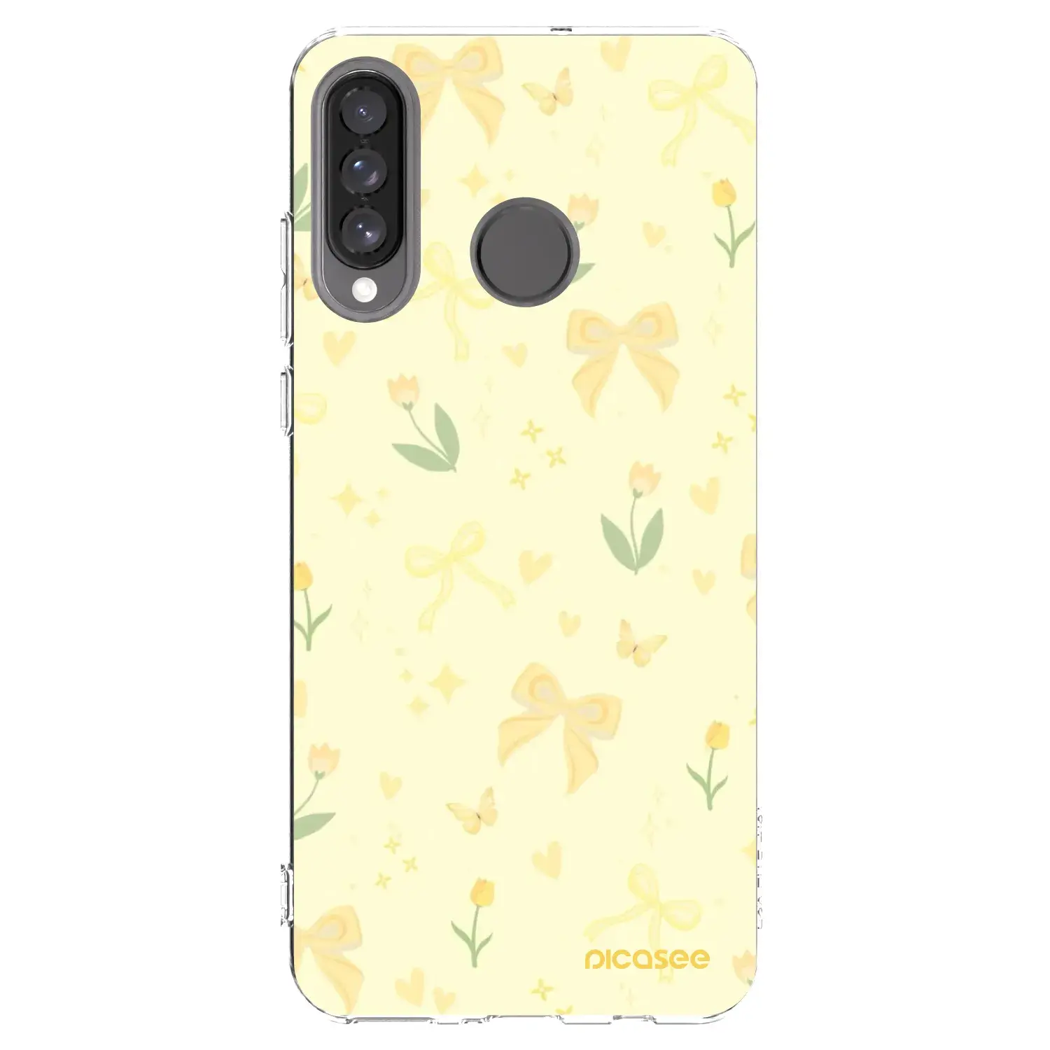 Silikonový průhledný obal pro Huawei P30 Lite - Honey Blossom