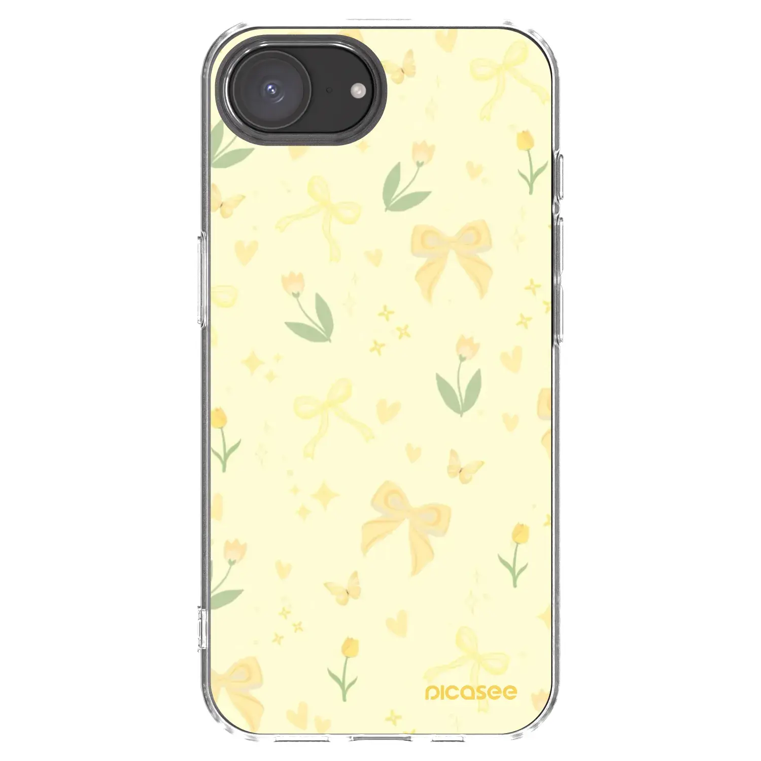 Silikonový průhledný obal pro Apple iPhone 17e - Honey Blossom