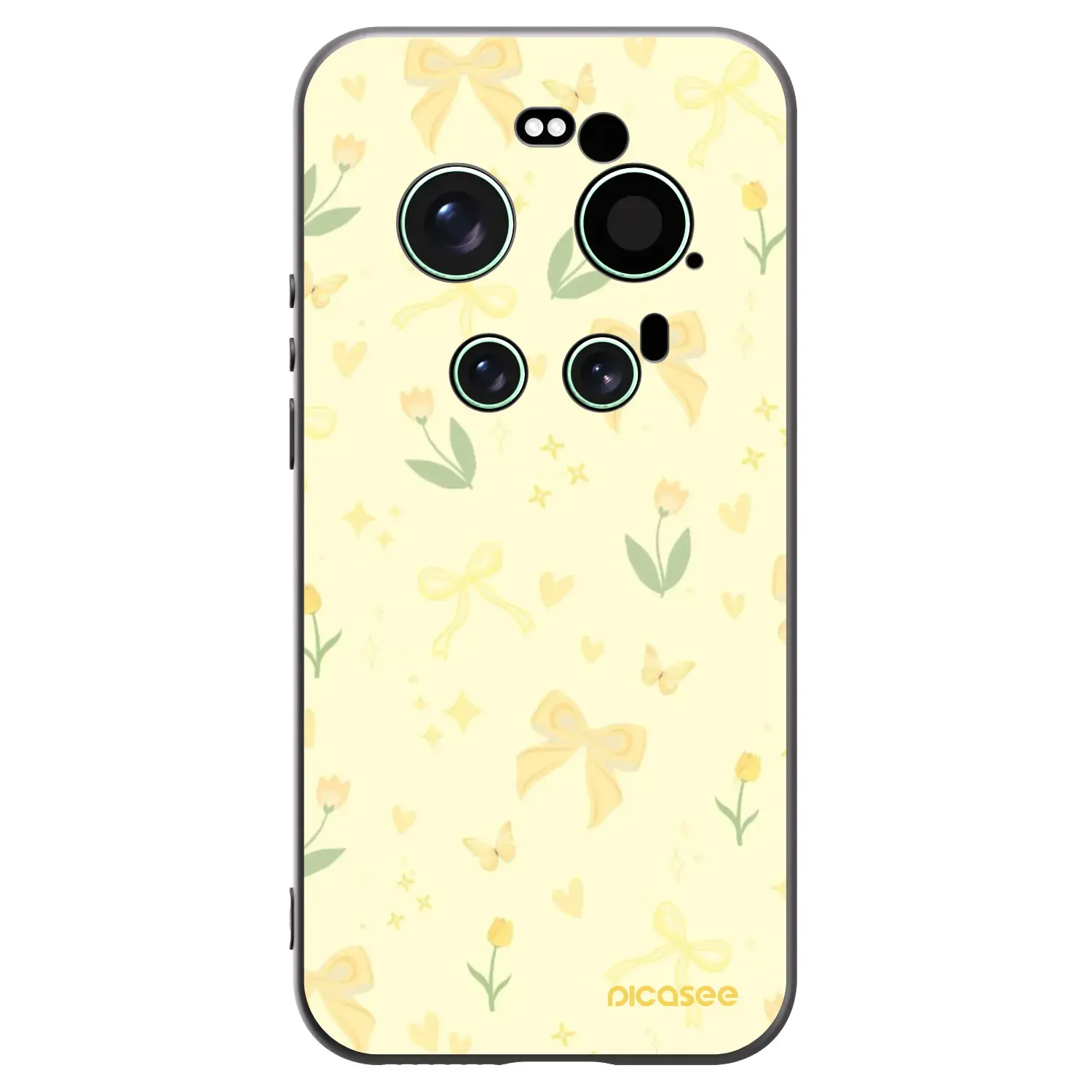 Silikonový černý obal pro Xiaomi 17 Ultra - Honey Blossom