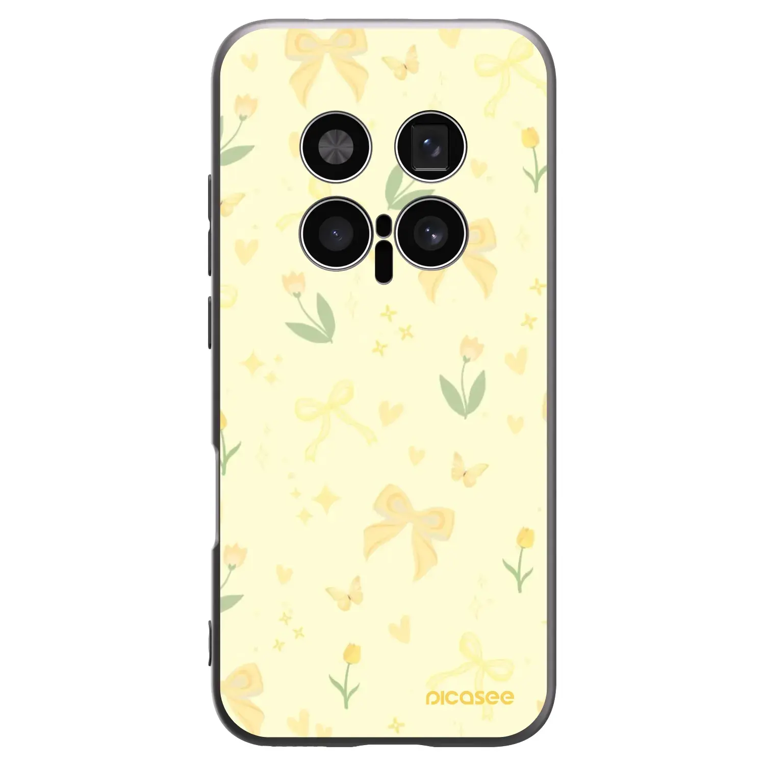 Silikonový černý obal pro Honor Magic8 Pro 5G - Honey Blossom