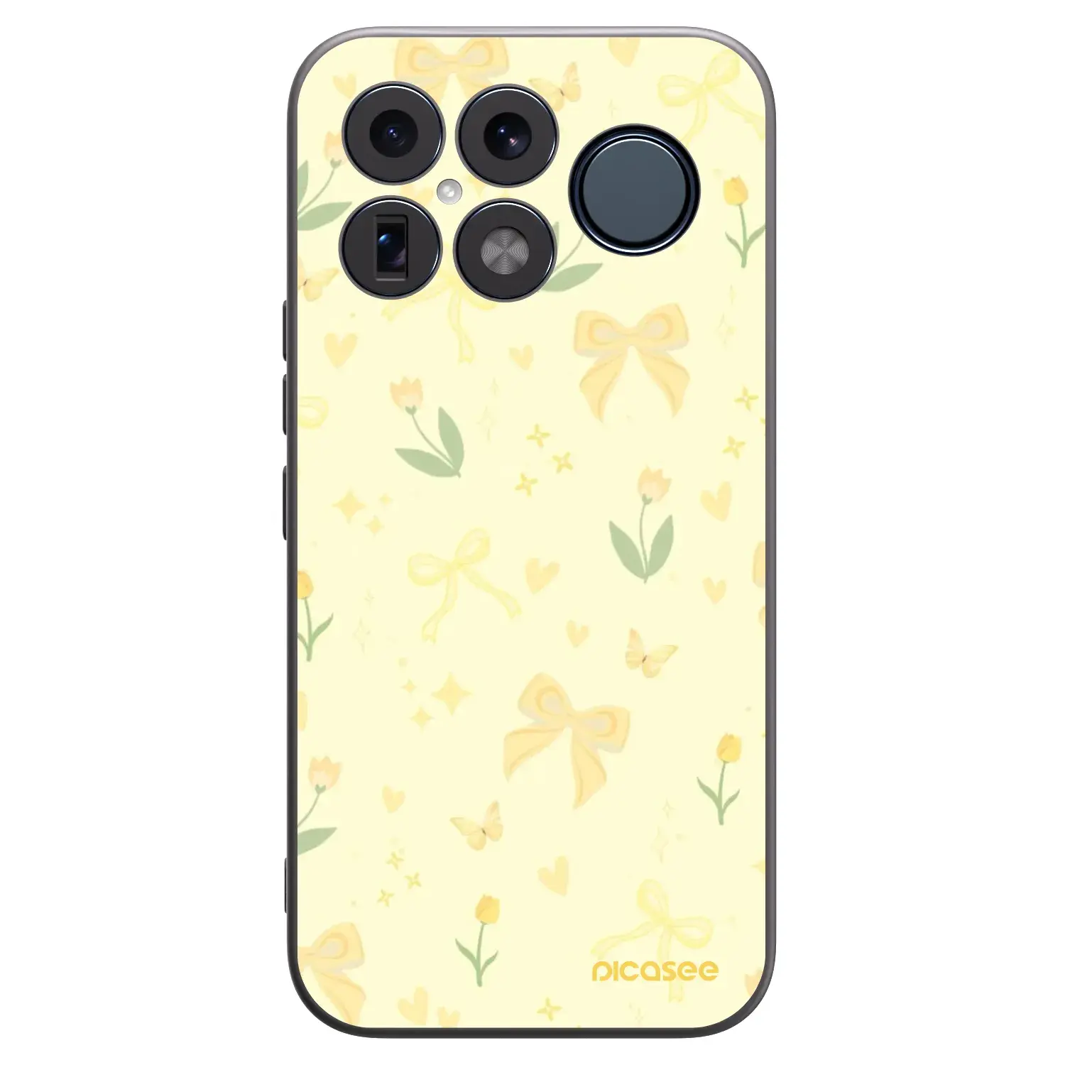 Silikonový černý obal pro Xiaomi Poco F8 Ultra - Honey Blossom