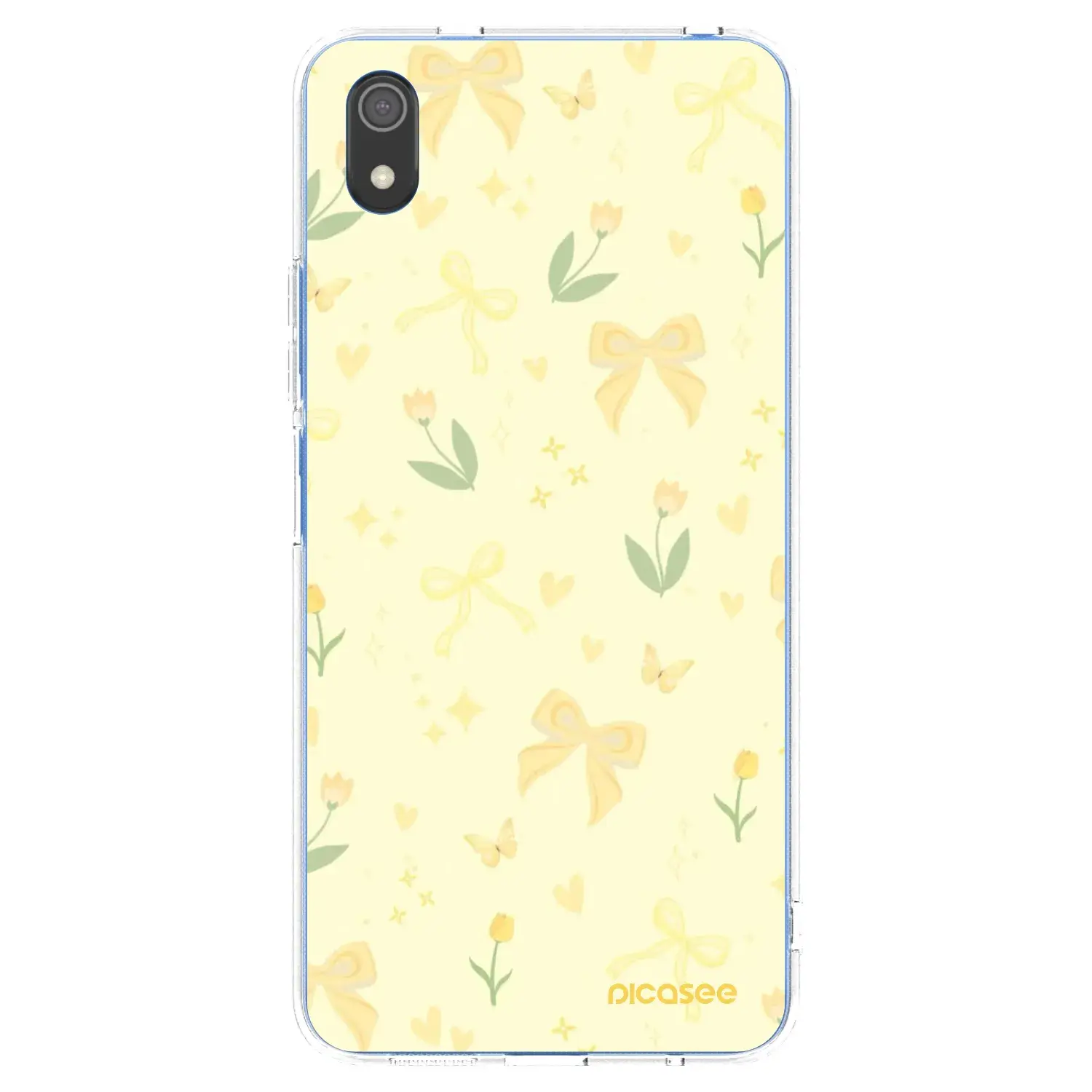 Silikonový průhledný obal pro Xiaomi Redmi 7A - Honey Blossom