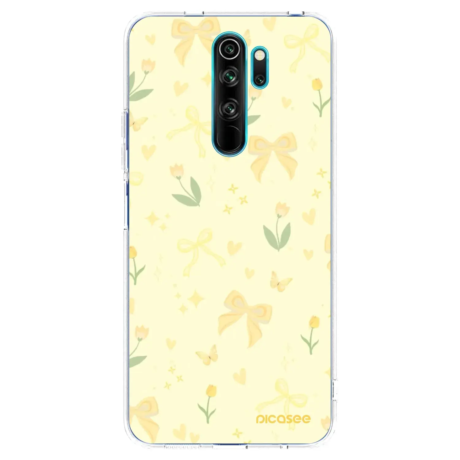 Silikonový průhledný obal pro Xiaomi Redmi Note 8 Pro - Honey Blossom