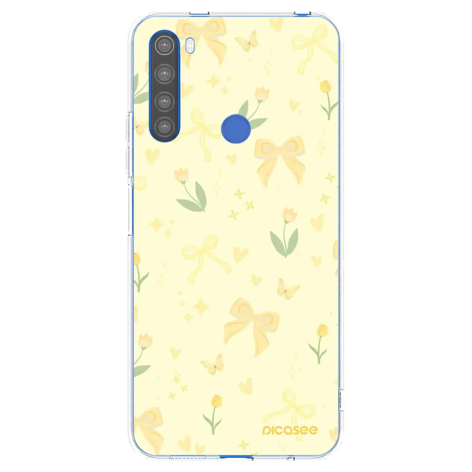 Silikonový průhledný obal pro Xiaomi Redmi Note 8T - Honey Blossom