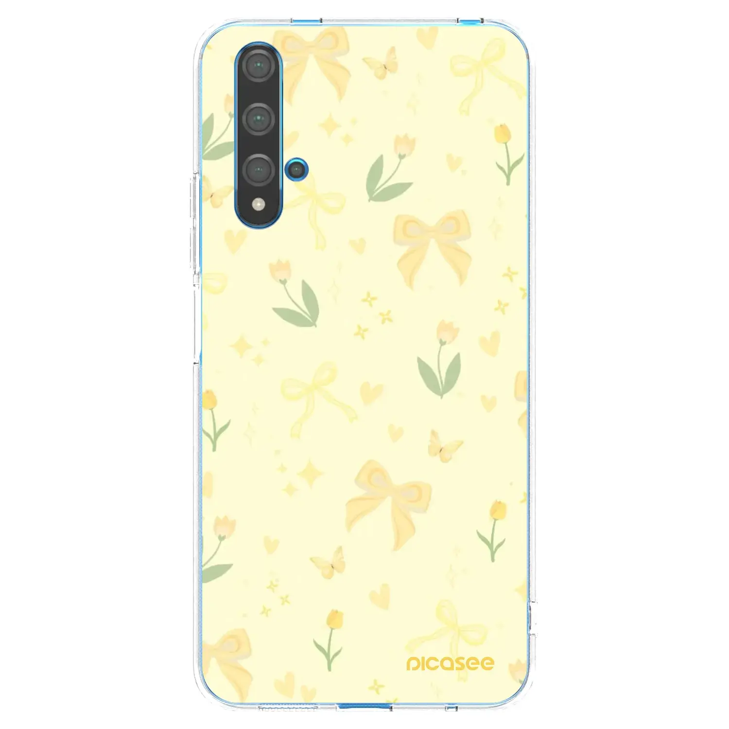 Silikonový průhledný obal pro Huawei Nova 5T - Honey Blossom