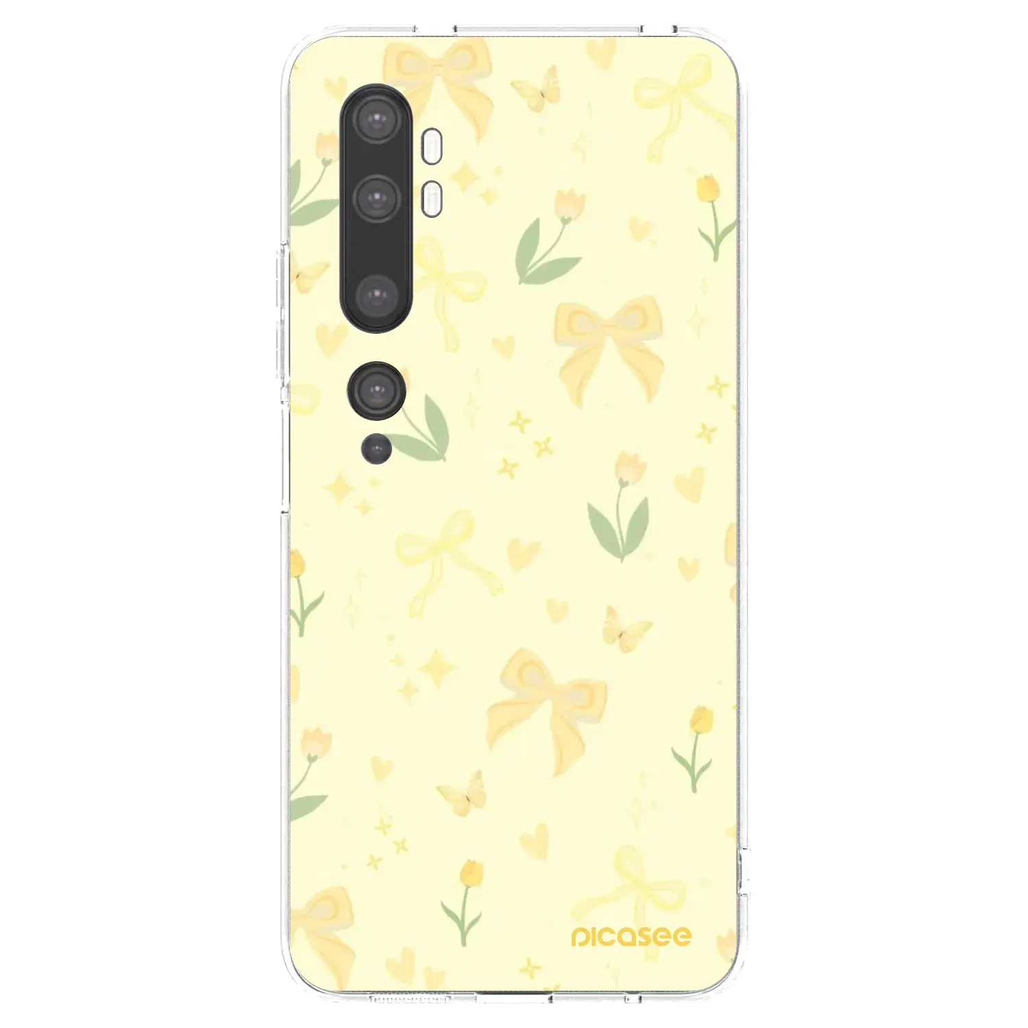 Silikonový průhledný obal pro Xiaomi Mi Note 10 (Pro) - Honey Blossom