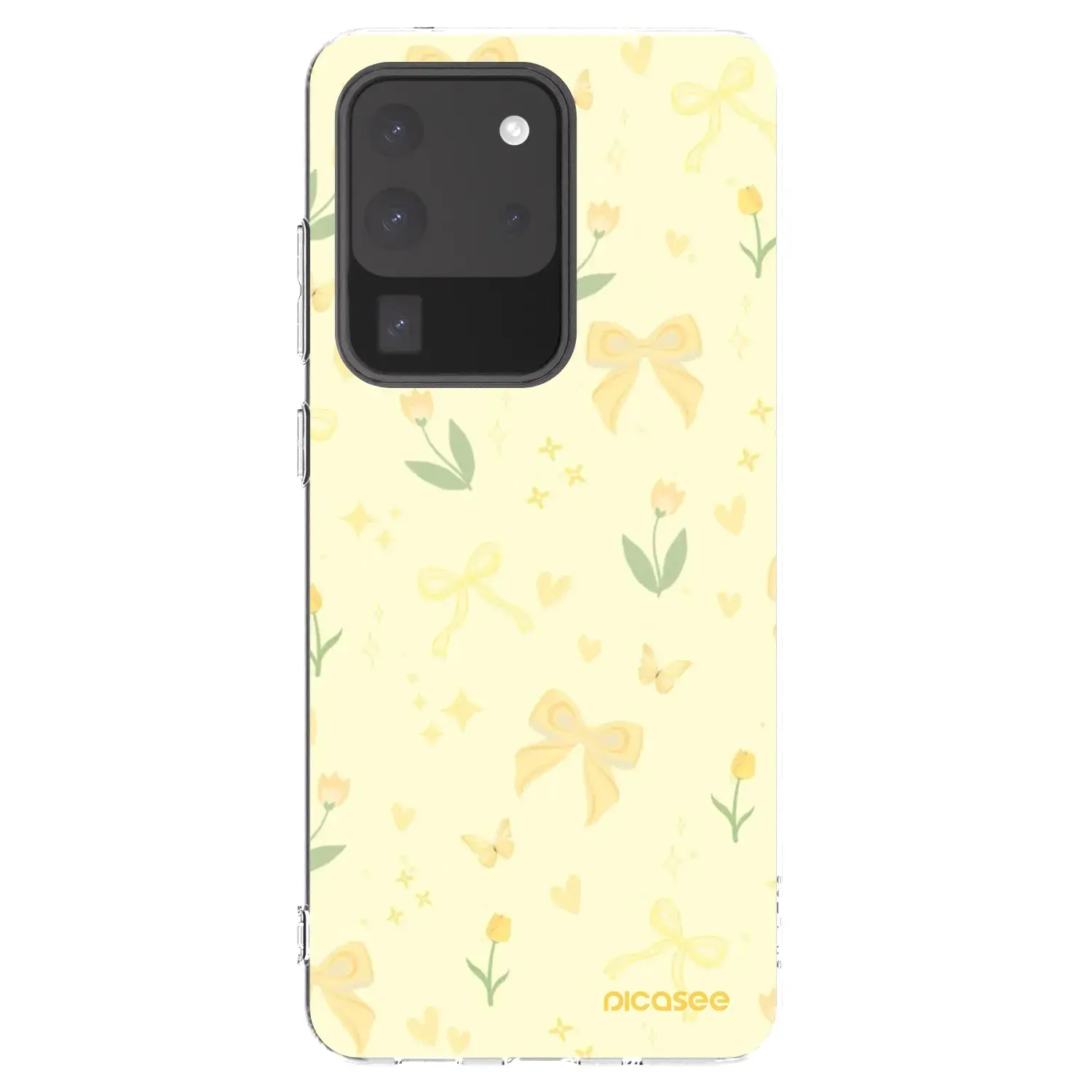 Silikonový průhledný obal pro Samsung Galaxy S20 Ultra 5G G988F - Honey Blossom