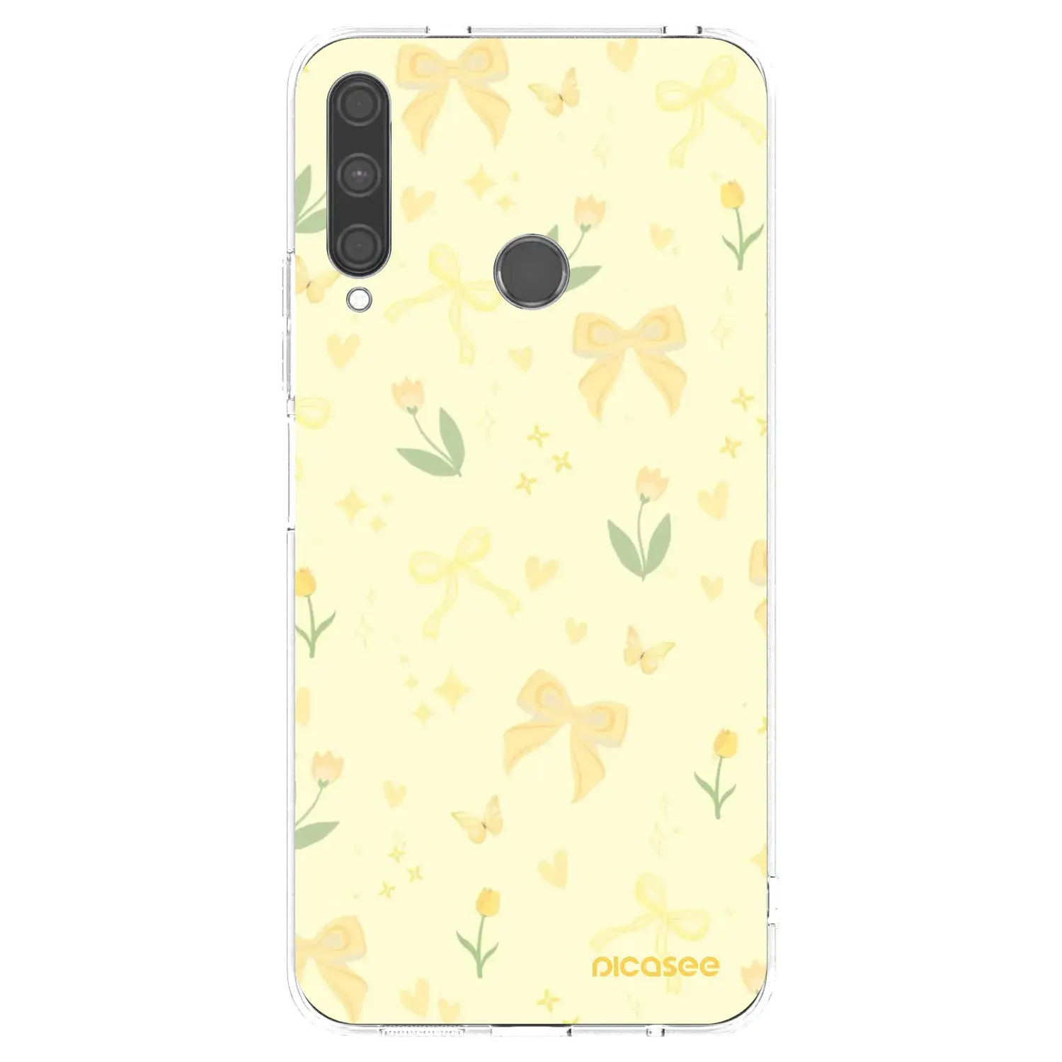 Silikonový průhledný obal pro Huawei P40 Lite E - Honey Blossom