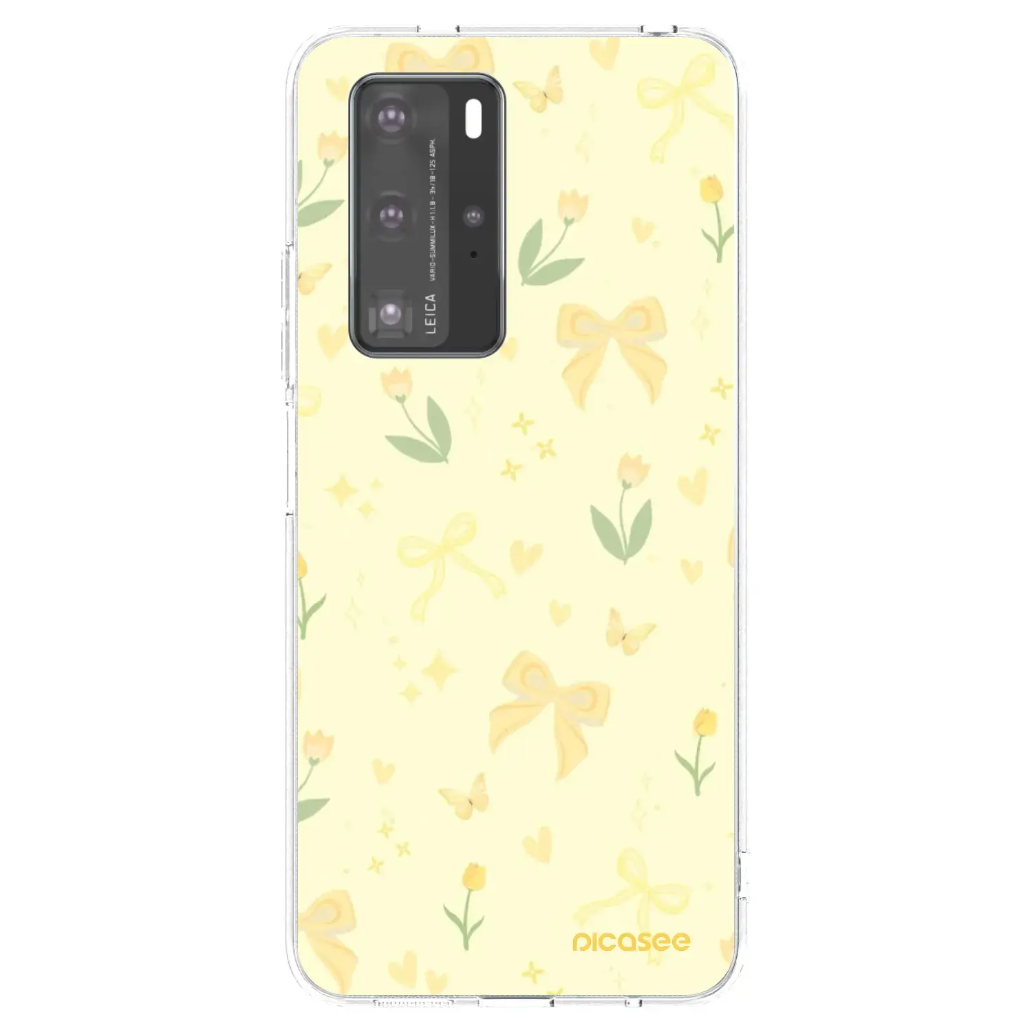 Silikonový průhledný obal pro Huawei P40 Pro - Honey Blossom