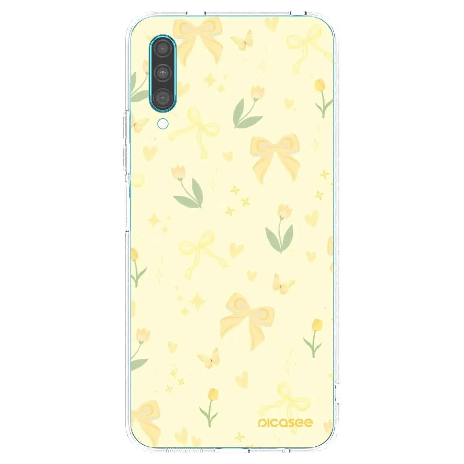 Silikonový průhledný obal pro Samsung Galaxy A30s A307F - Honey Blossom