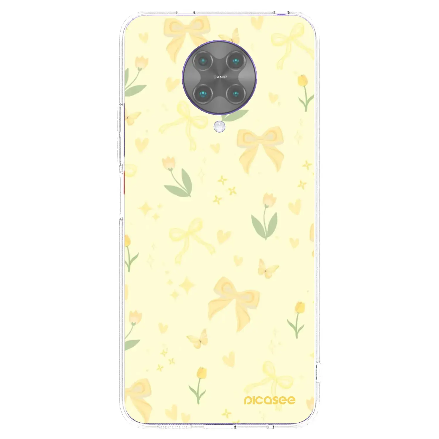 Silikonový průhledný obal pro Xiaomi Poco F2 Pro - Honey Blossom