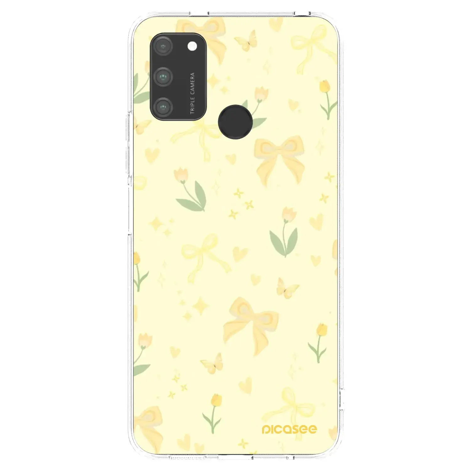 Silikonový průhledný obal pro Honor 9A - Honey Blossom