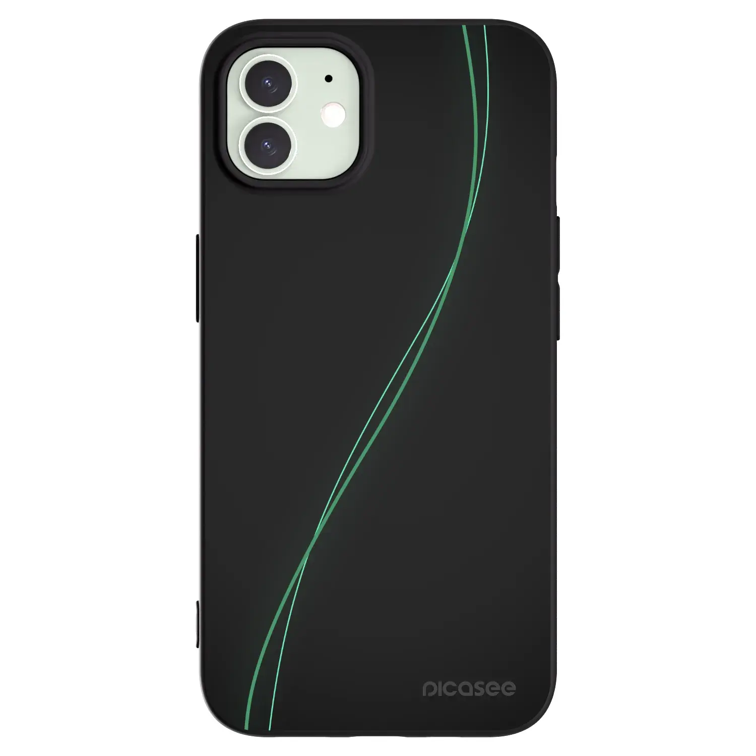 Silikonový černý obal pro Apple iPhone 12 - Be Different