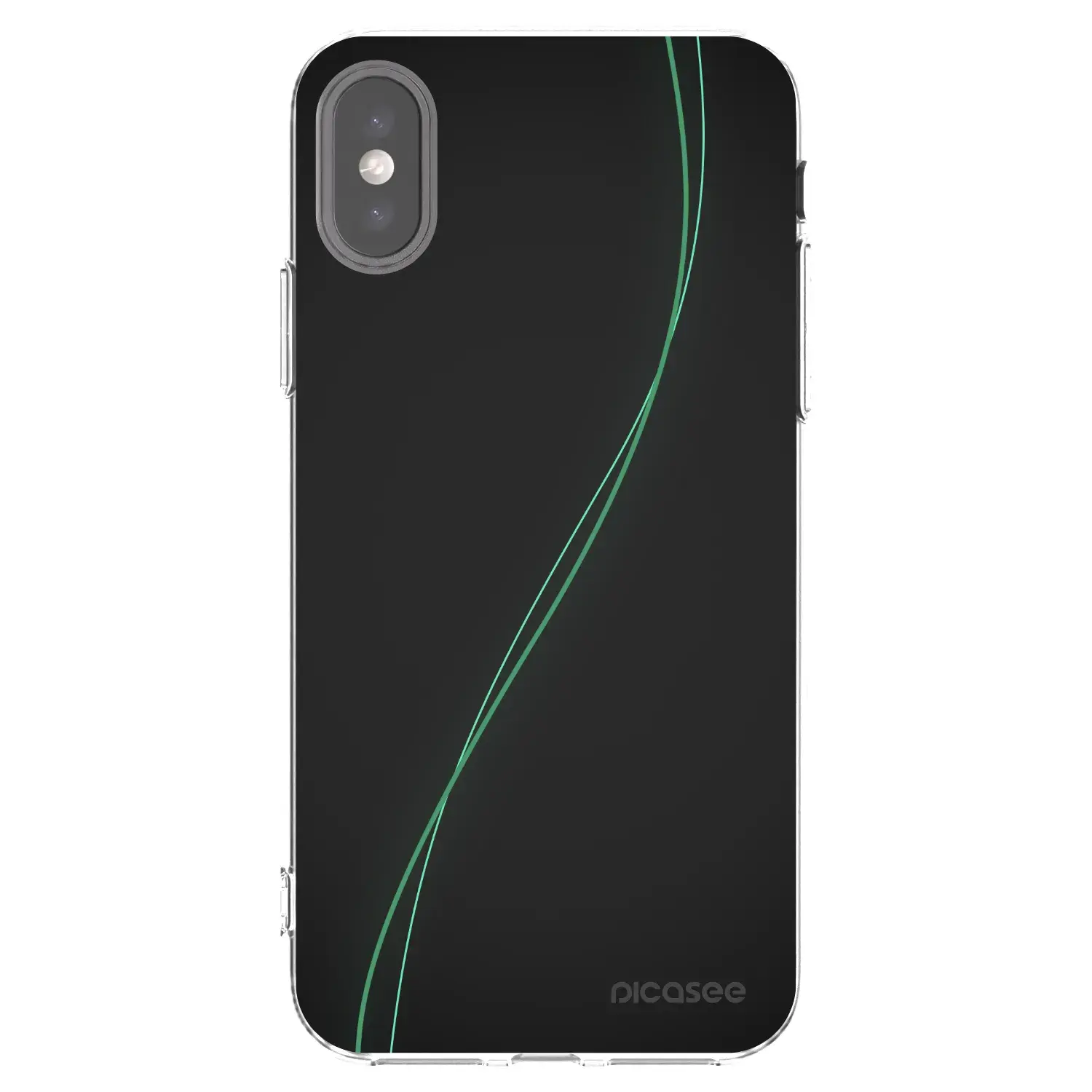 Silikonový průhledný obal pro Apple iPhone X/XS - Be Different