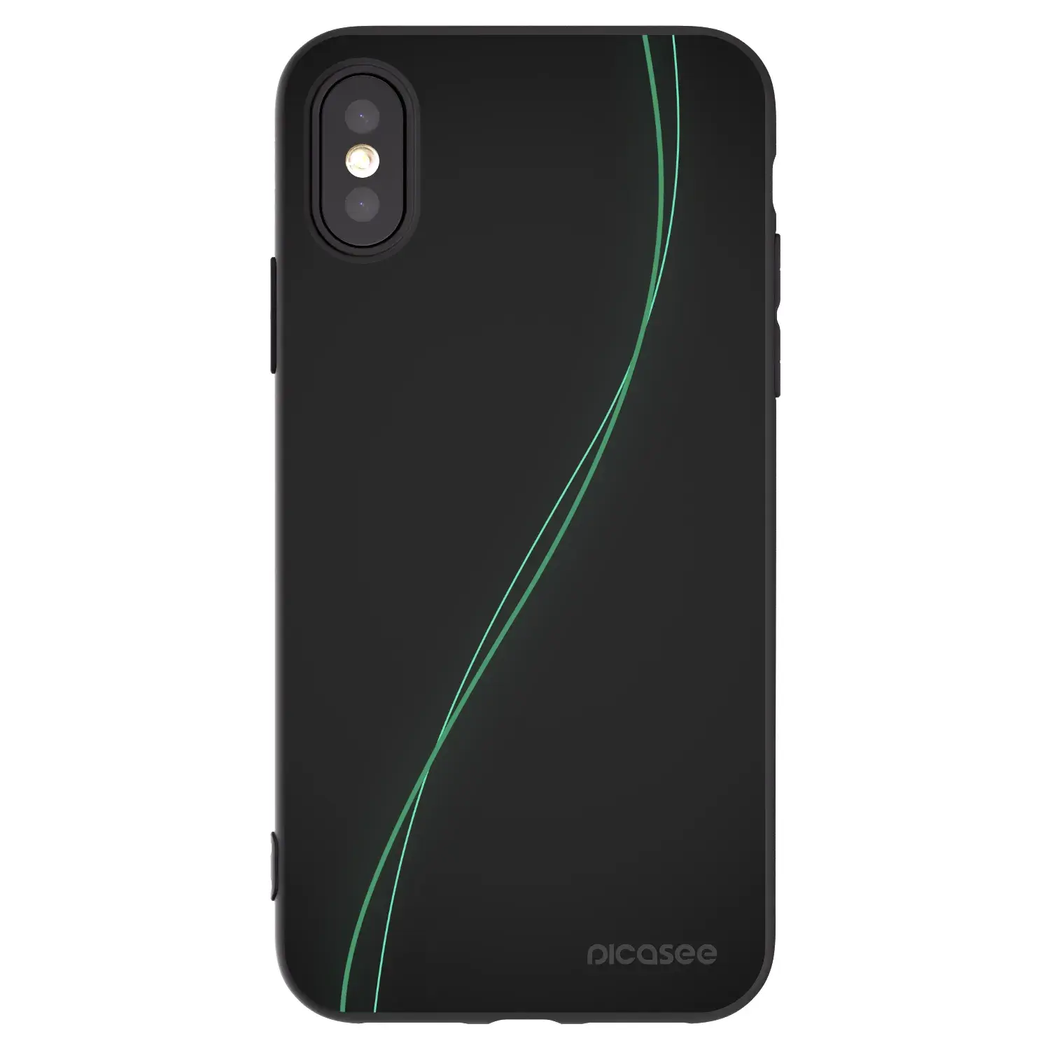 Silikonový černý obal pro Apple iPhone X/XS - Be Different