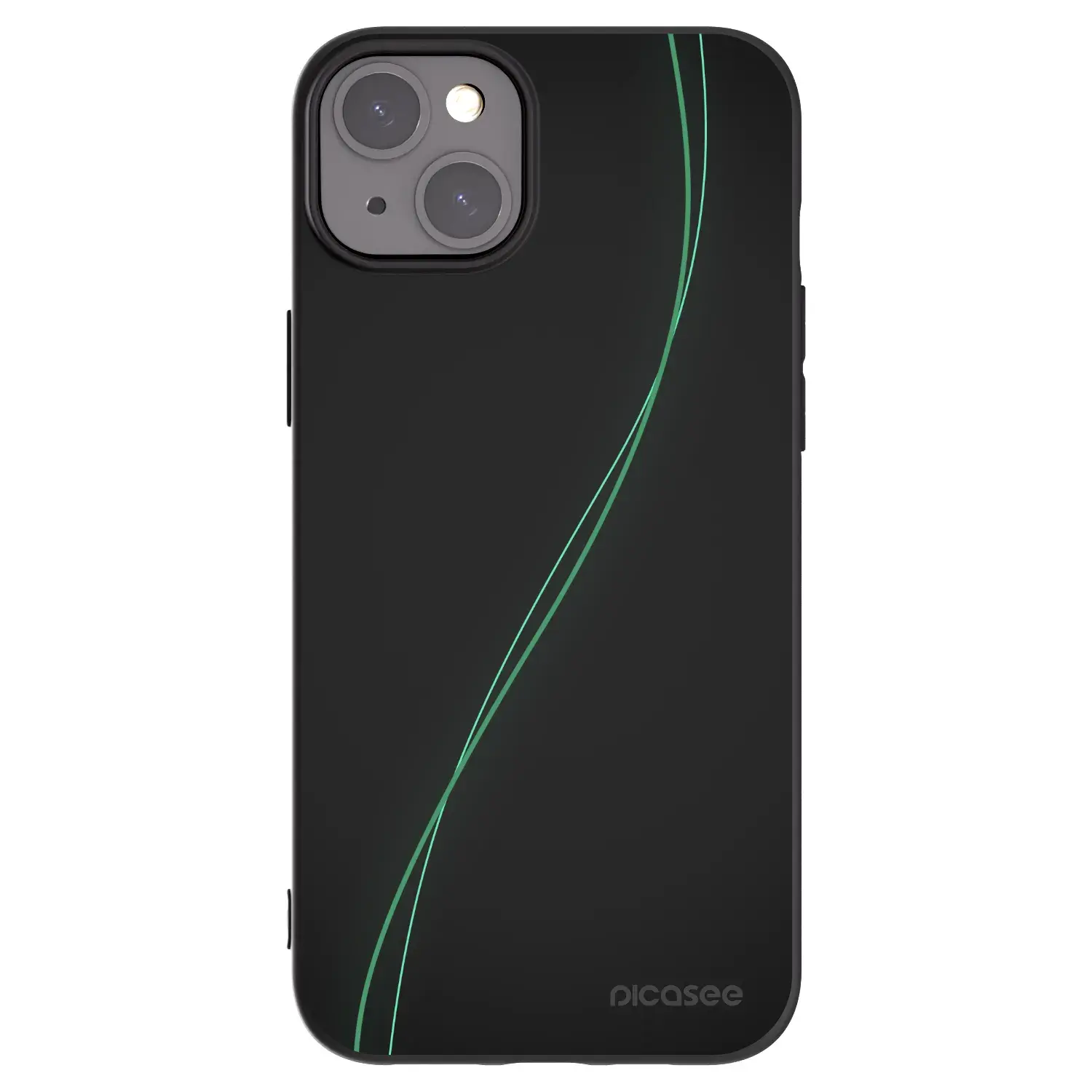 Silikonový černý obal pro Apple iPhone 15 Plus - Be Different