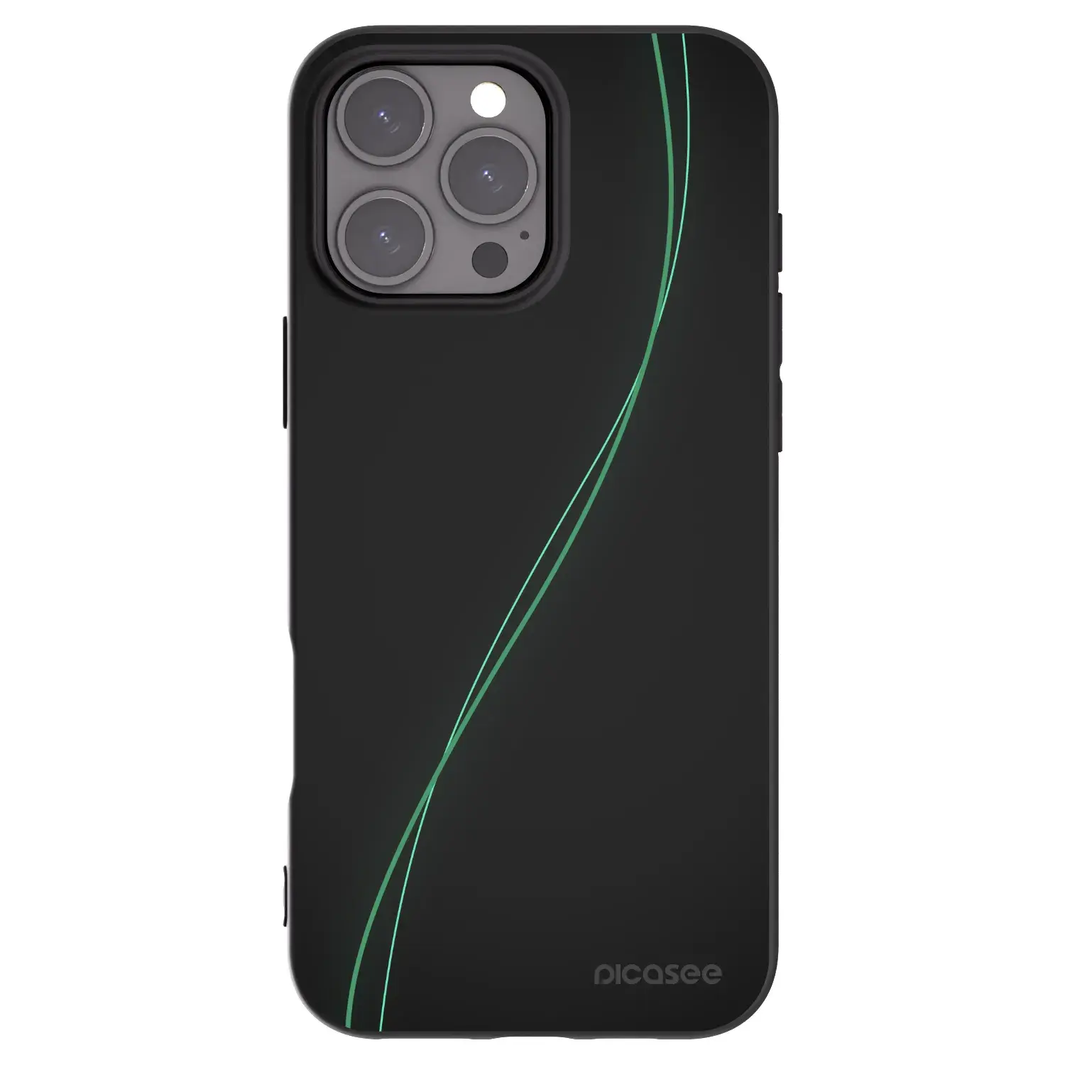 Silikonový černý obal pro Apple iPhone 16 Pro Max - Be Different