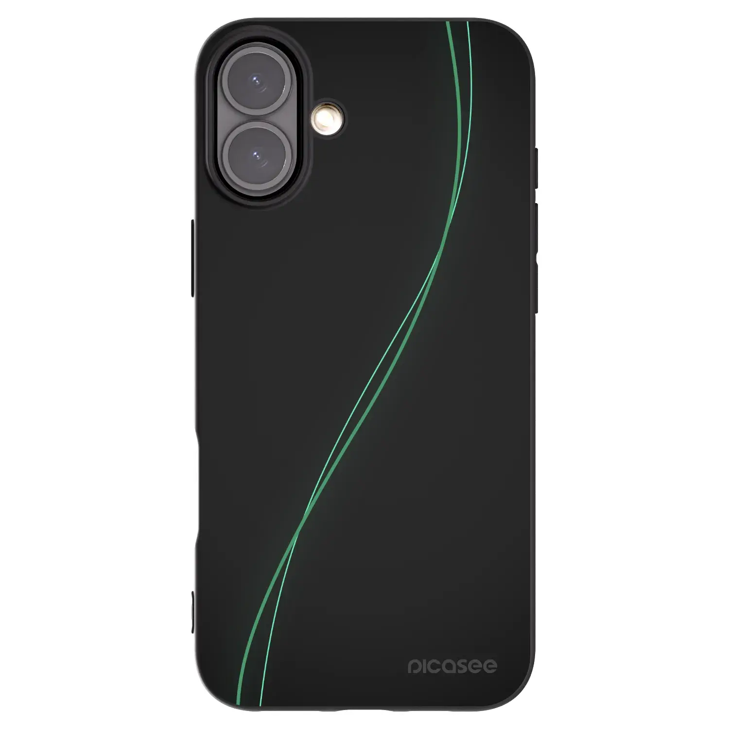 Silikonový černý obal pro Apple iPhone 16 Plus - Be Different
