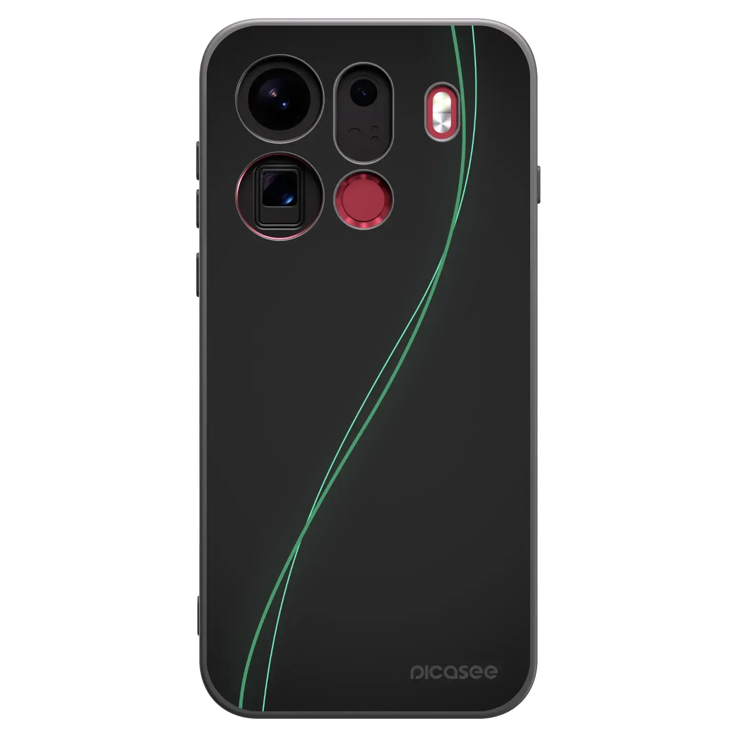 Silikonový černý obal pro OPPO Find X9 Pro - Be Different