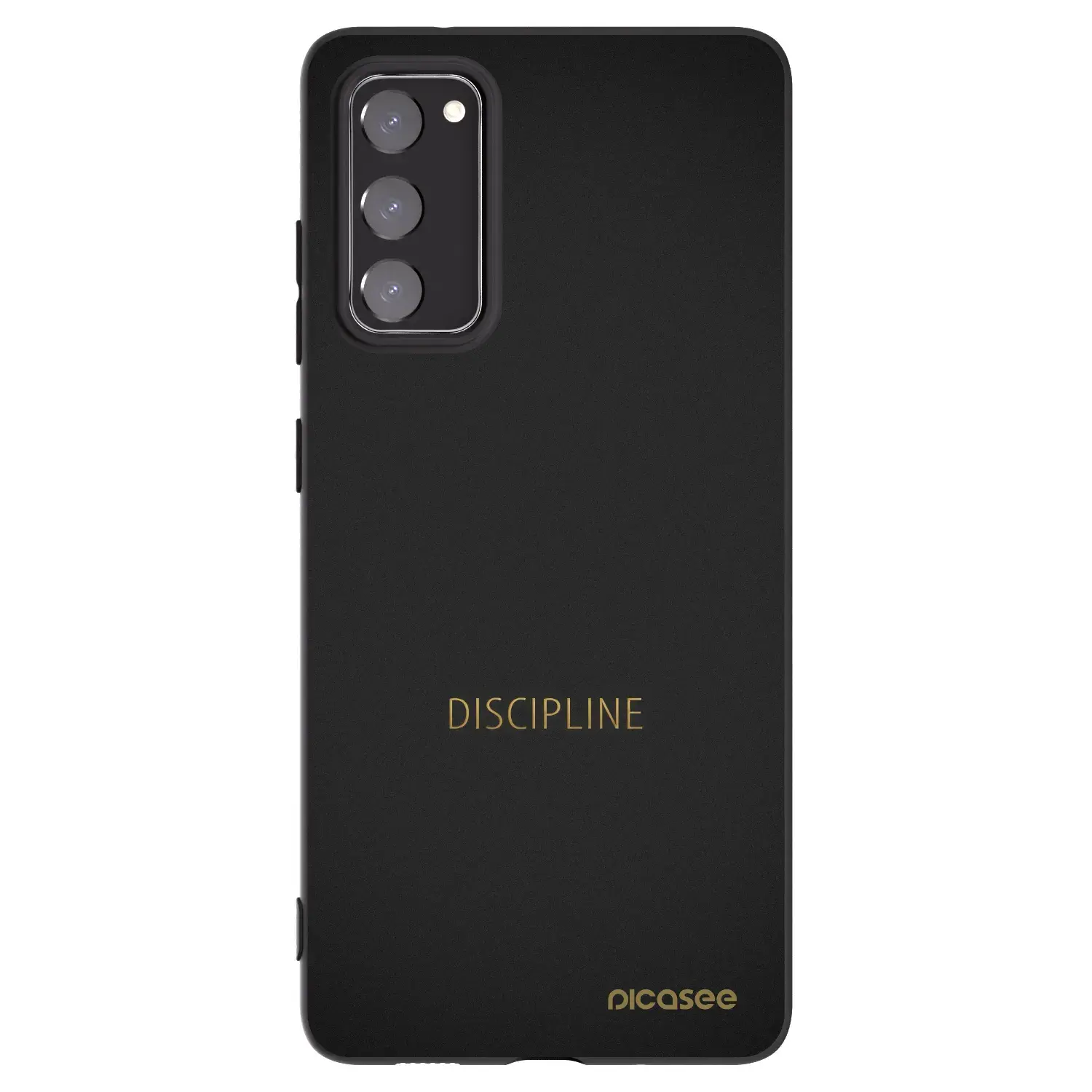 Silikonový černý obal pro Samsung Galaxy S20 FE - Discipline