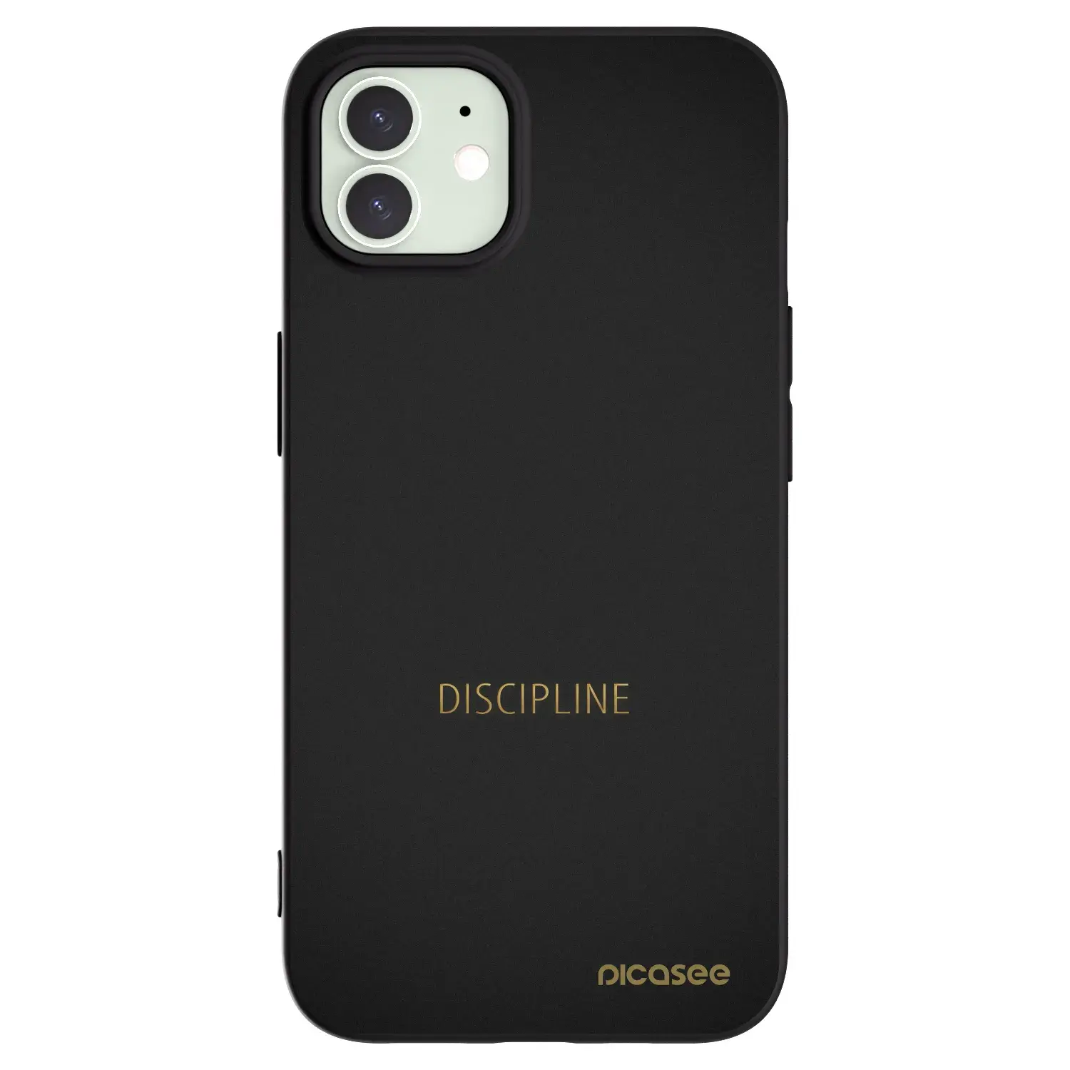 Silikonový černý obal pro Apple iPhone 12 - Discipline