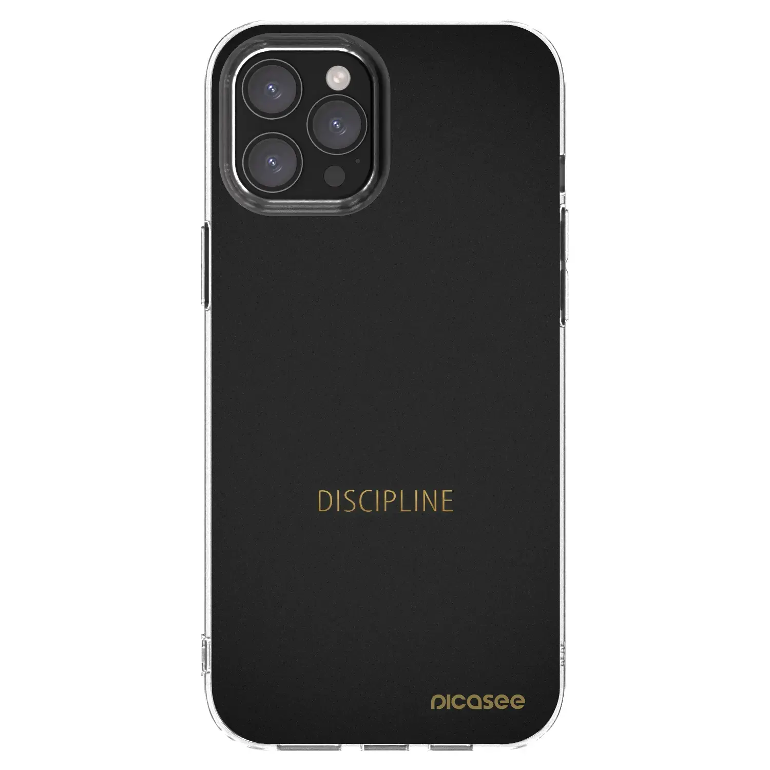 Silikonový průhledný obal pro Apple iPhone 12 Pro Max - Discipline