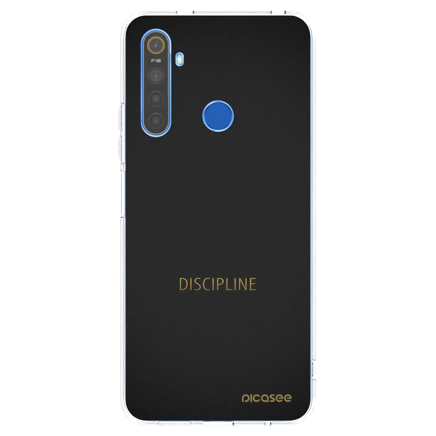 Silikonový průhledný obal pro Realme 5 - Discipline