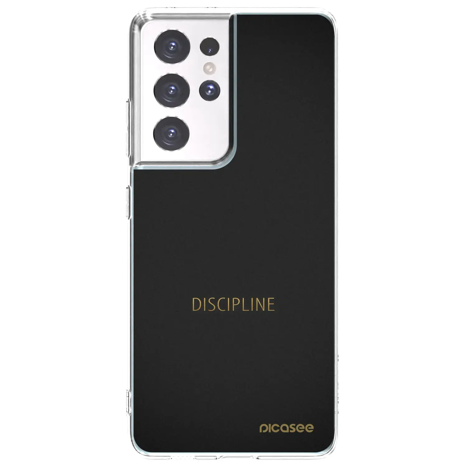 Silikonový průhledný obal pro Samsung Galaxy S21 Ultra 5G G998B - Discipline