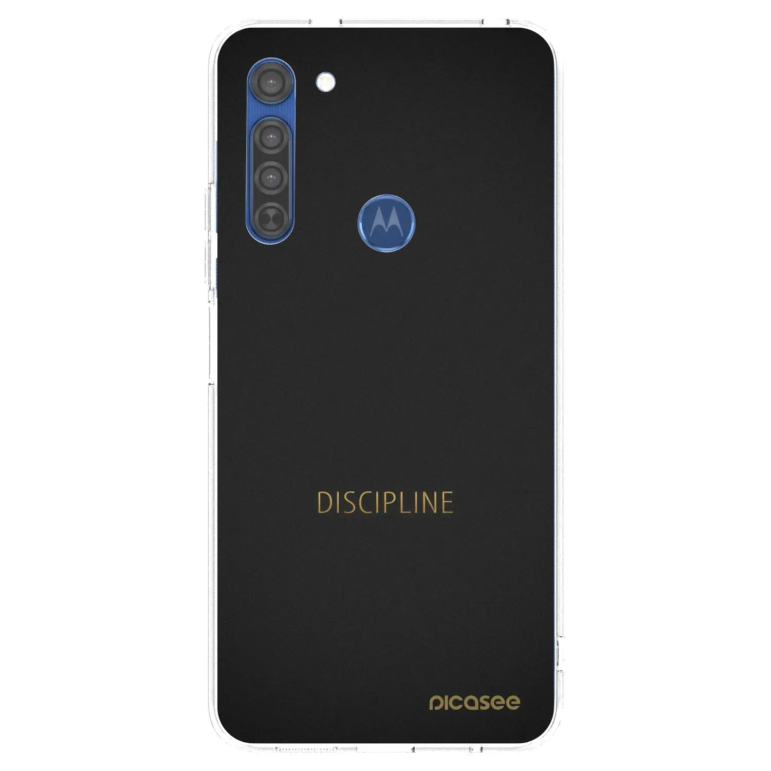 Silikonový průhledný obal pro Motorola Moto G8 - Discipline
