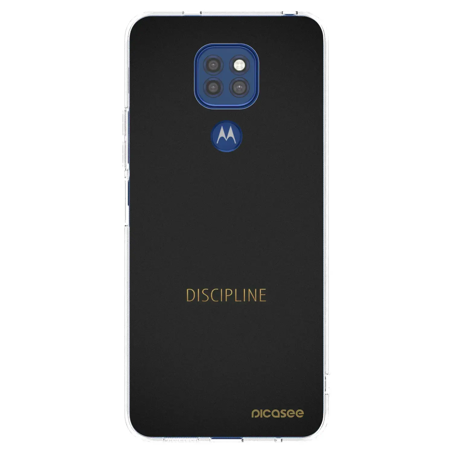 Silikonový průhledný obal pro Motorola Moto G9 Play - Discipline