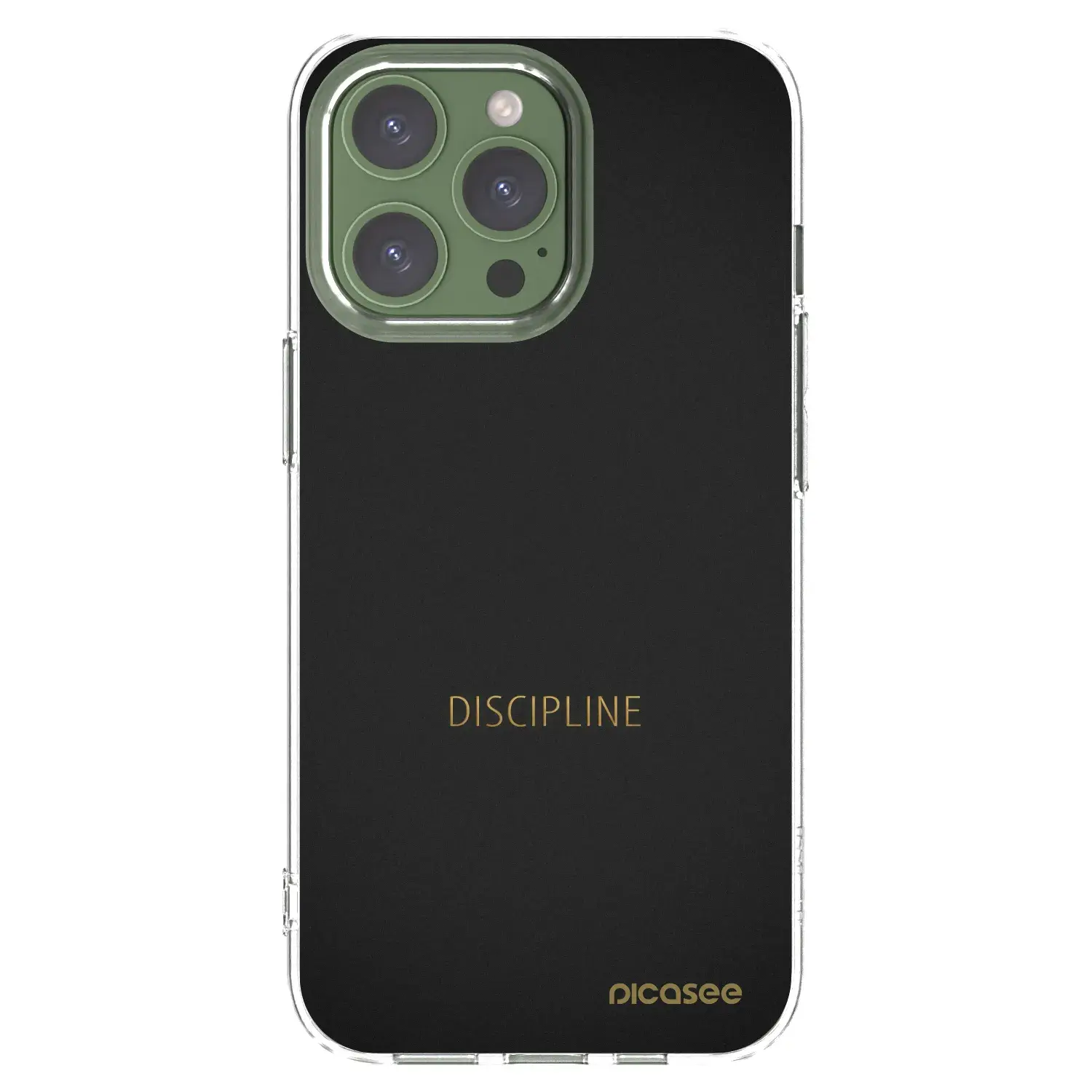 Silikonový průhledný obal pro Apple iPhone 13 Pro - Discipline