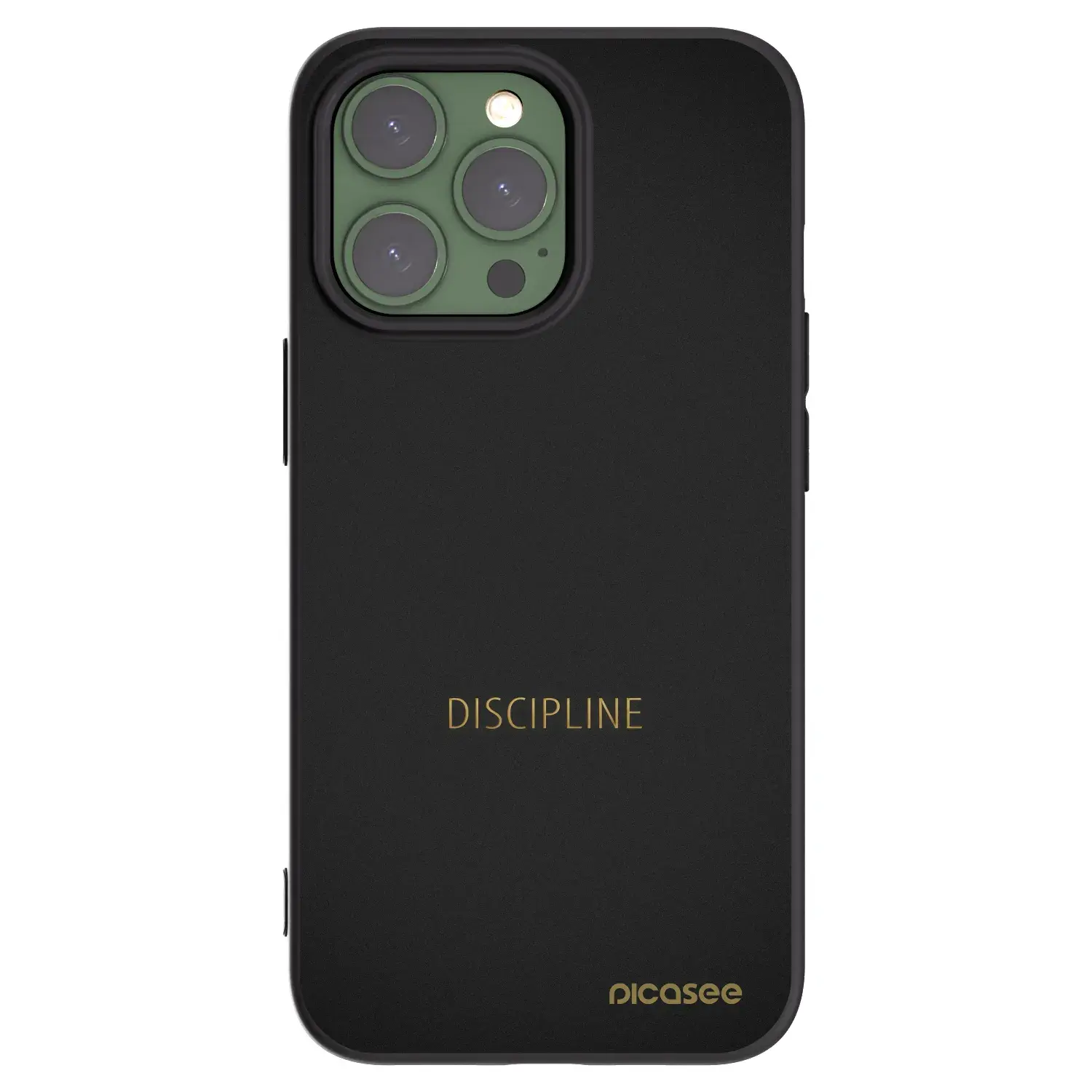 Silikonový černý obal pro Apple iPhone 13 Pro - Discipline