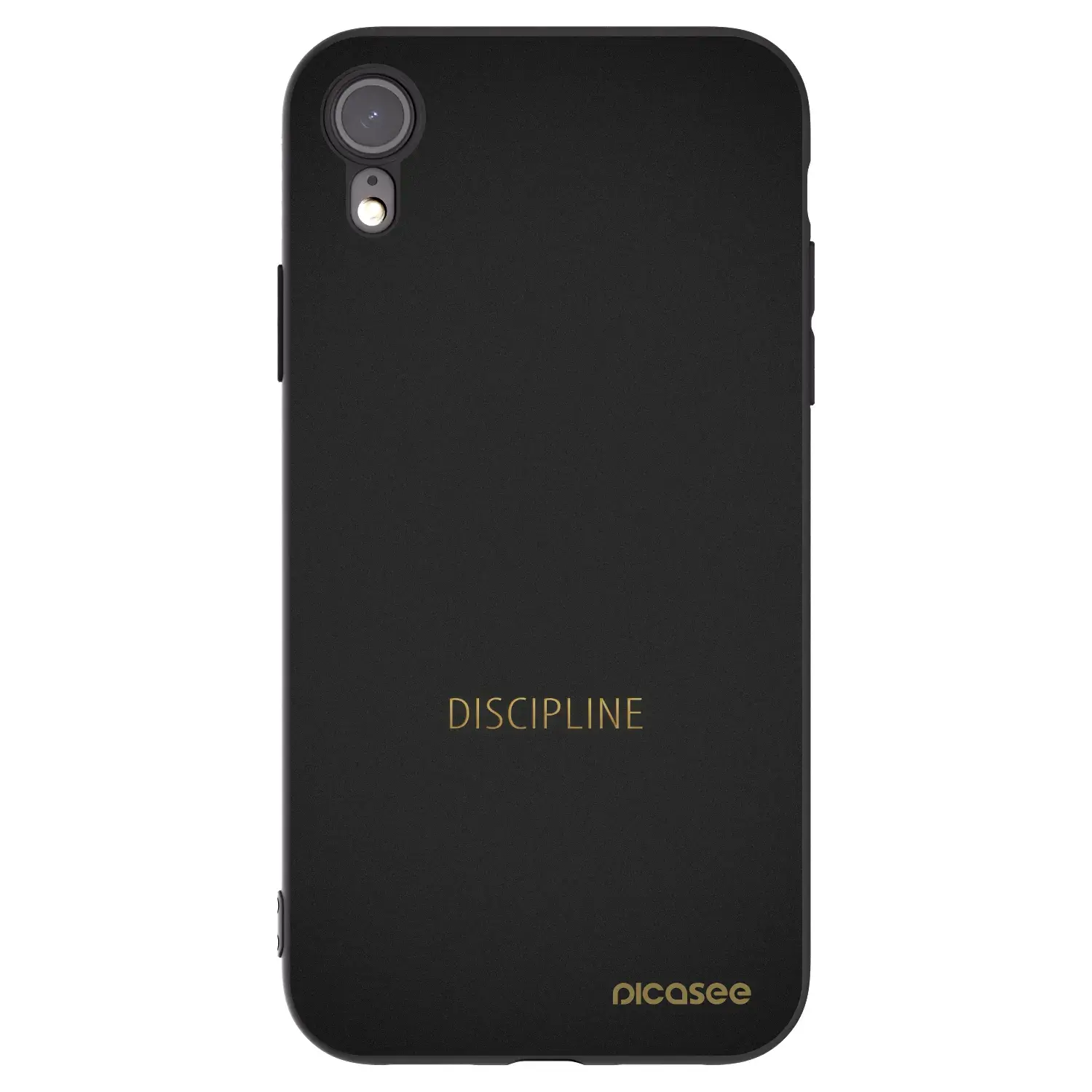 Silikonový černý obal pro Apple iPhone XR - Discipline