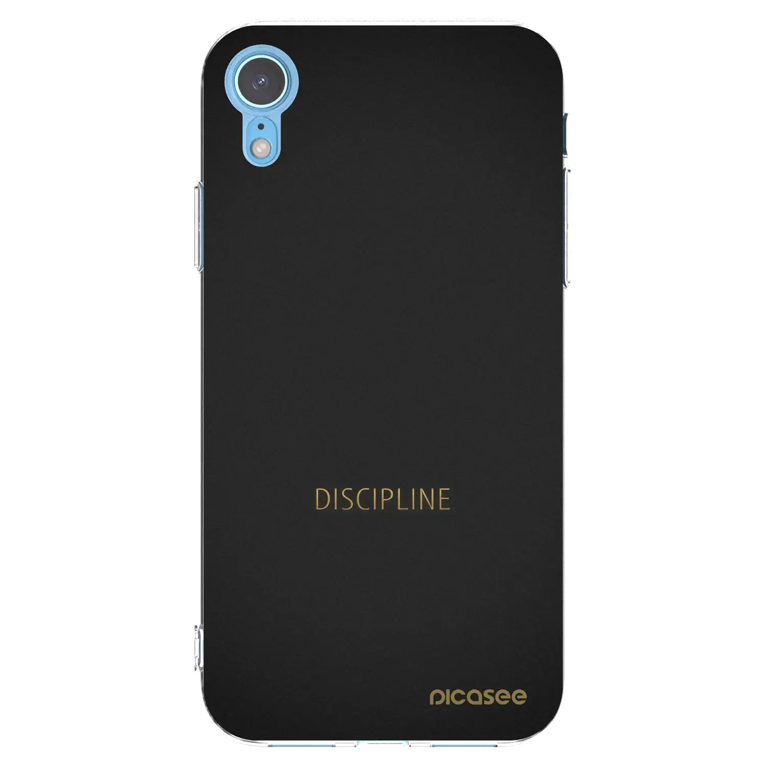 Silikonový průhledný obal pro Apple iPhone XR - Discipline