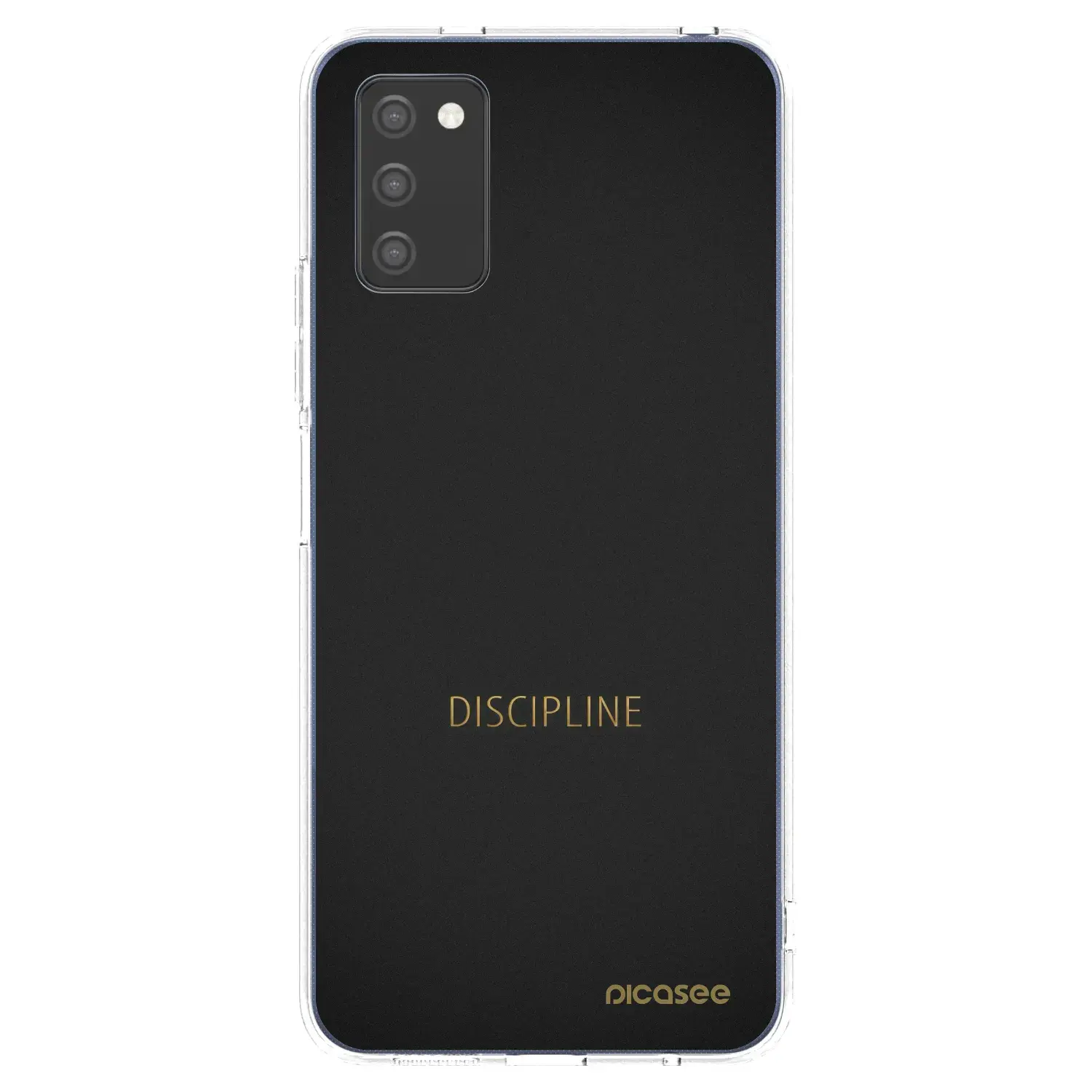 Silikonový průhledný obal pro Samsung Galaxy A03s A037G - Discipline