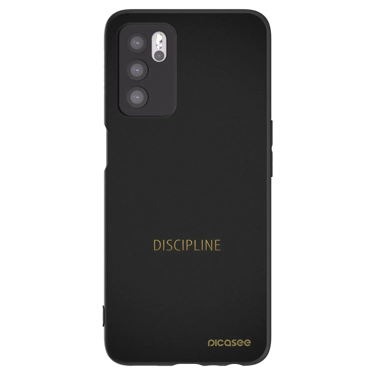 Silikonový černý obal pro OPPO A16s - Discipline