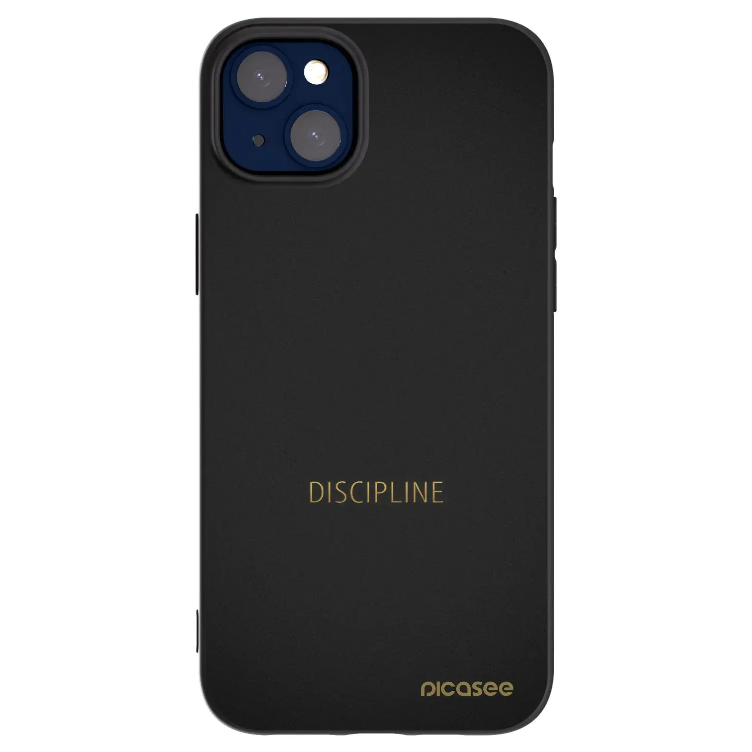 Silikonový černý obal pro Apple iPhone 14 Plus - Discipline