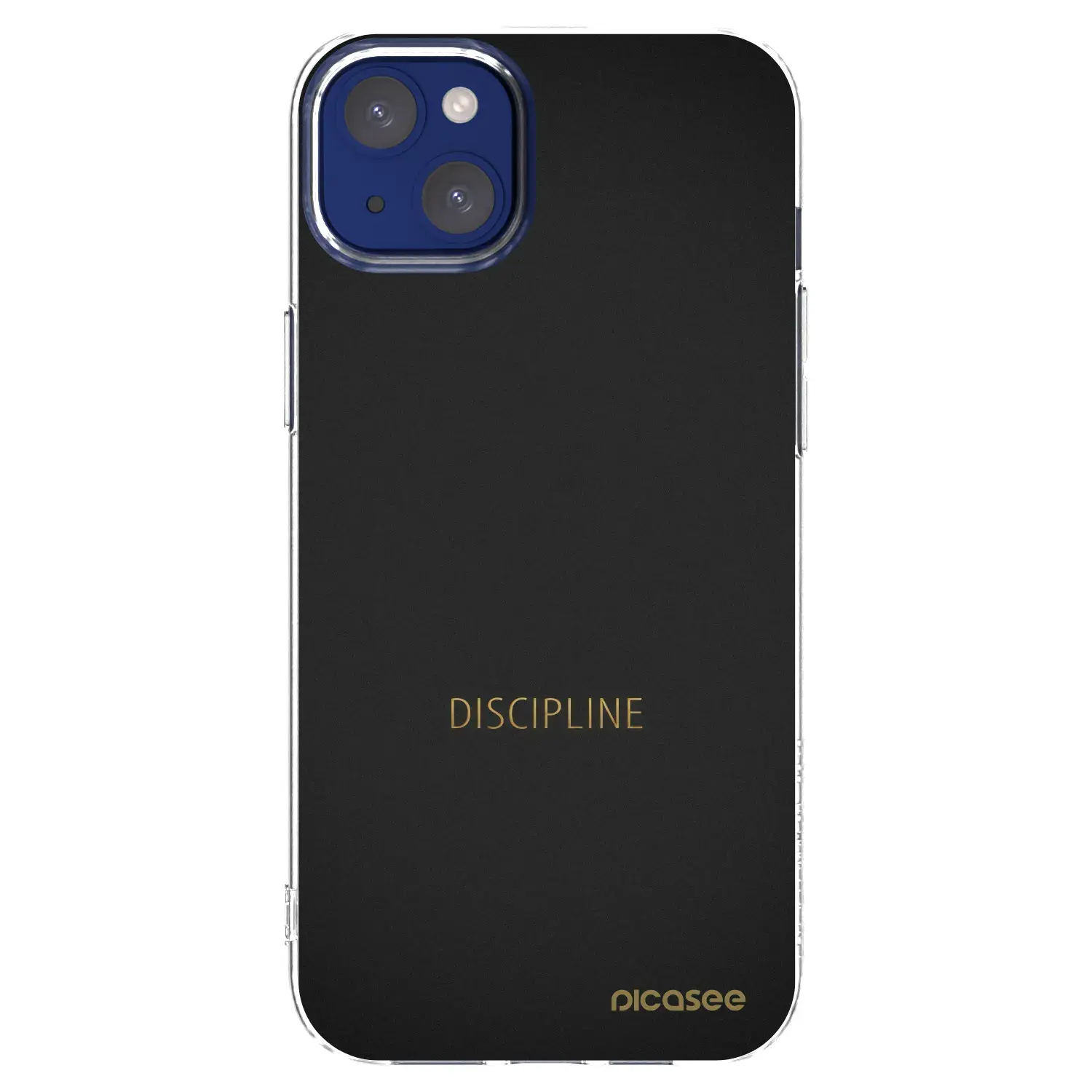 Silikonový průhledný obal pro Apple iPhone 14 Plus - Discipline