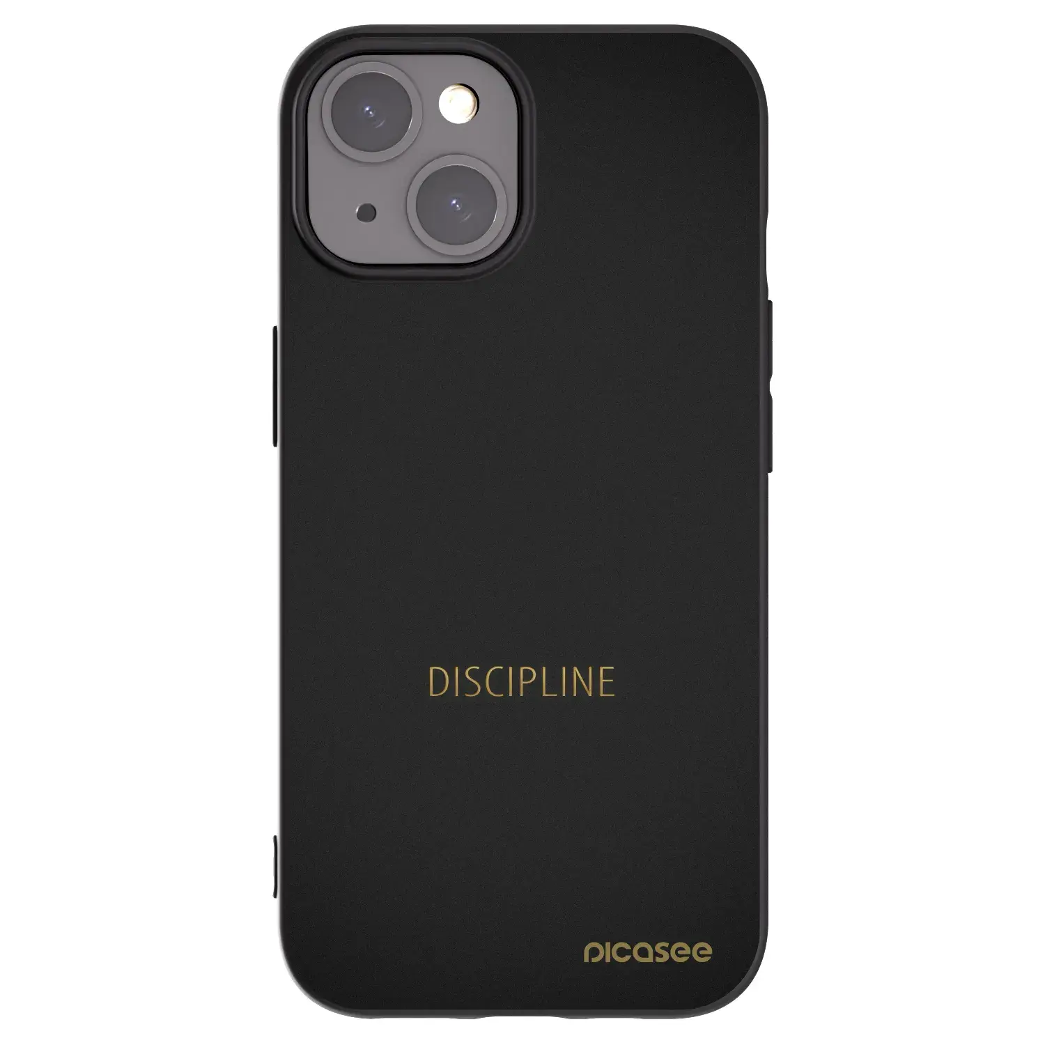Silikonový černý obal pro Apple iPhone 15 - Discipline
