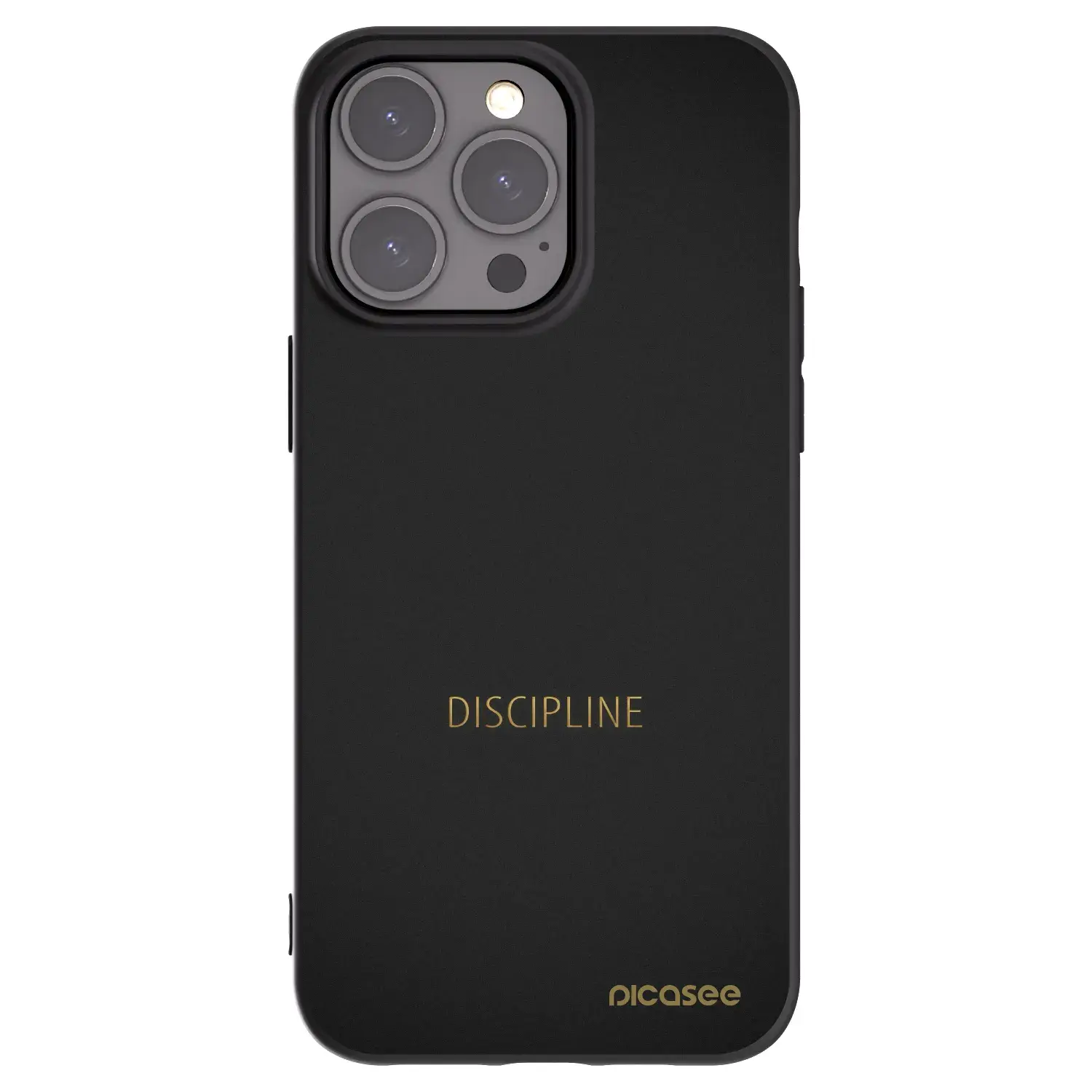 Silikonový černý obal pro Apple iPhone 15 Pro Max - Discipline
