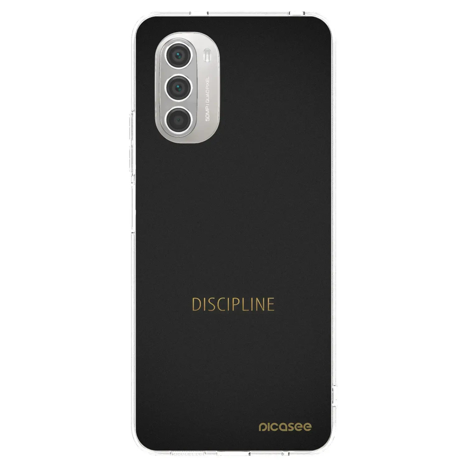 Silikonový průhledný obal pro Motorola Moto G51 - Discipline