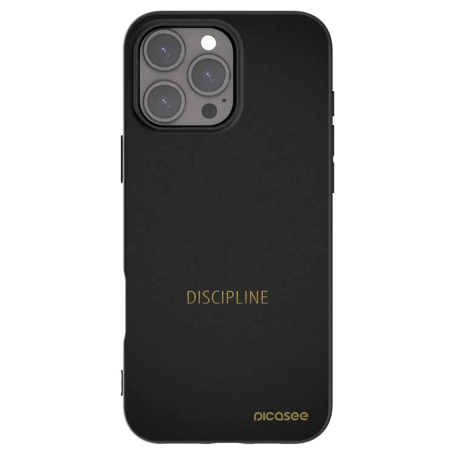 Silikonový černý obal pro Apple iPhone 16 Pro Max - Discipline