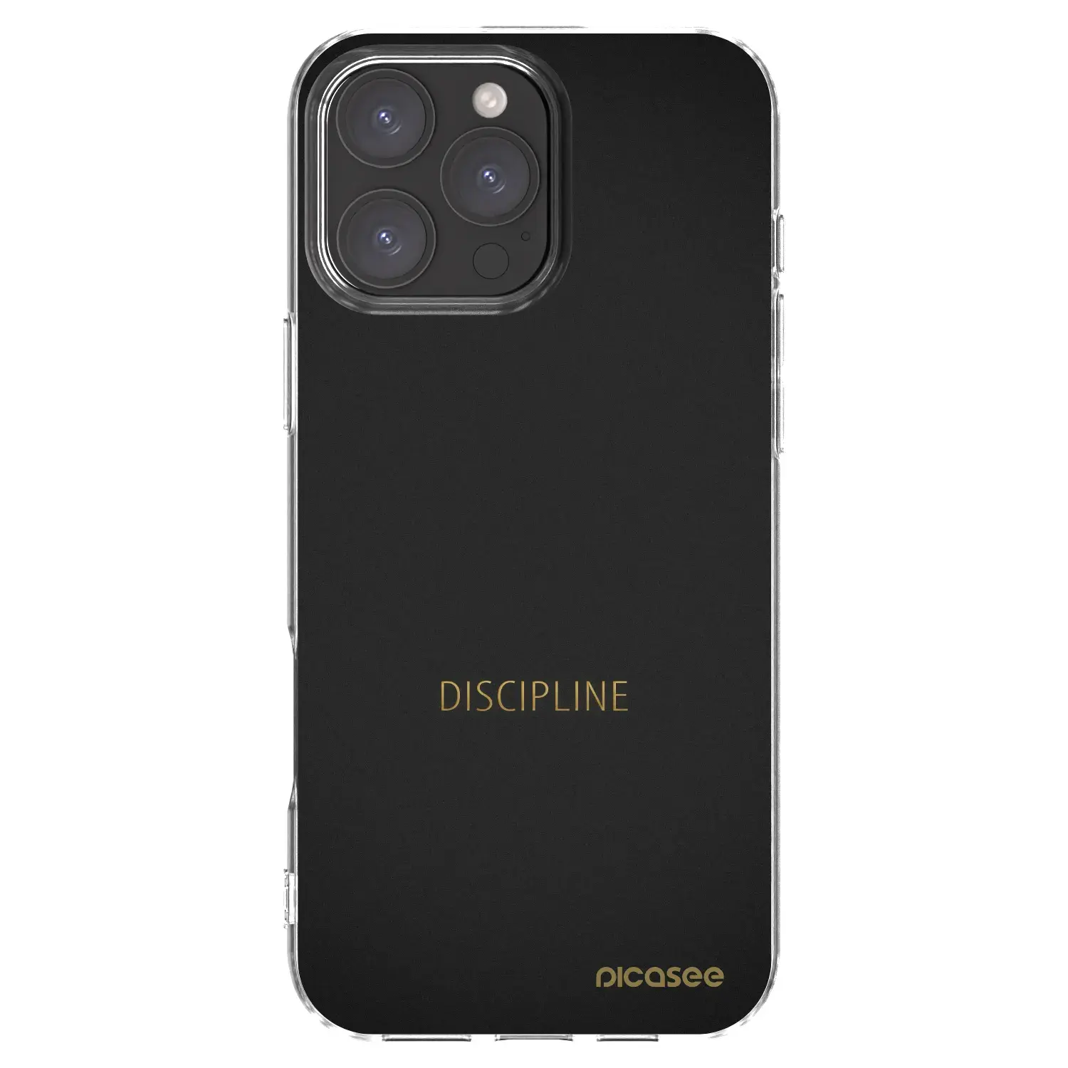 Silikonový průhledný obal pro Apple iPhone 16 Pro Max - Discipline