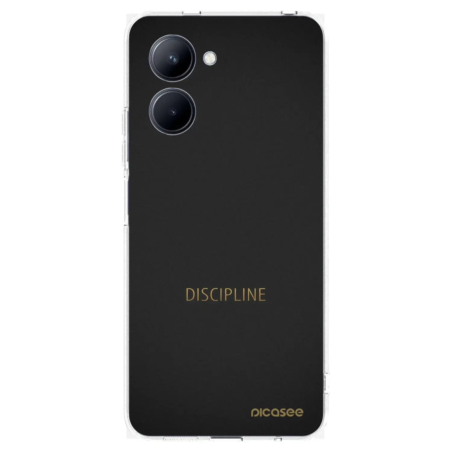 Silikonový průhledný obal pro Realme C33 (2023) - Discipline